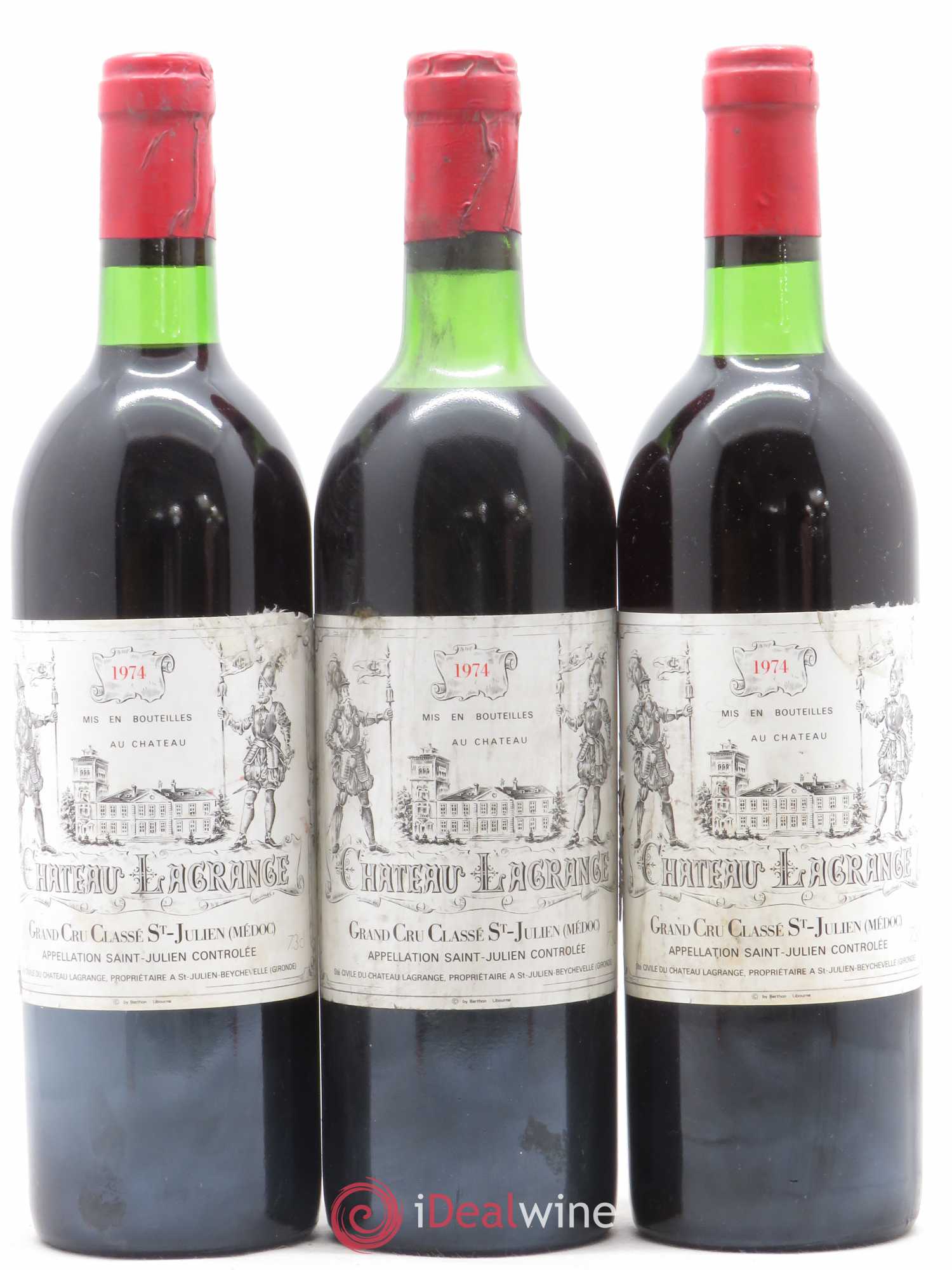 Château Lagrange 3ème Grand Cru Classé 1974 - Lot de 6 bouteilles - 2