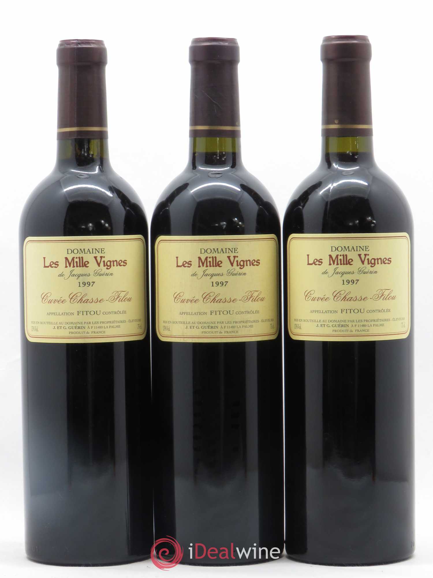 Fitou Chasse Filou Domaine des Mille Vignes 1997 - Lot de 6 bouteilles - 1
