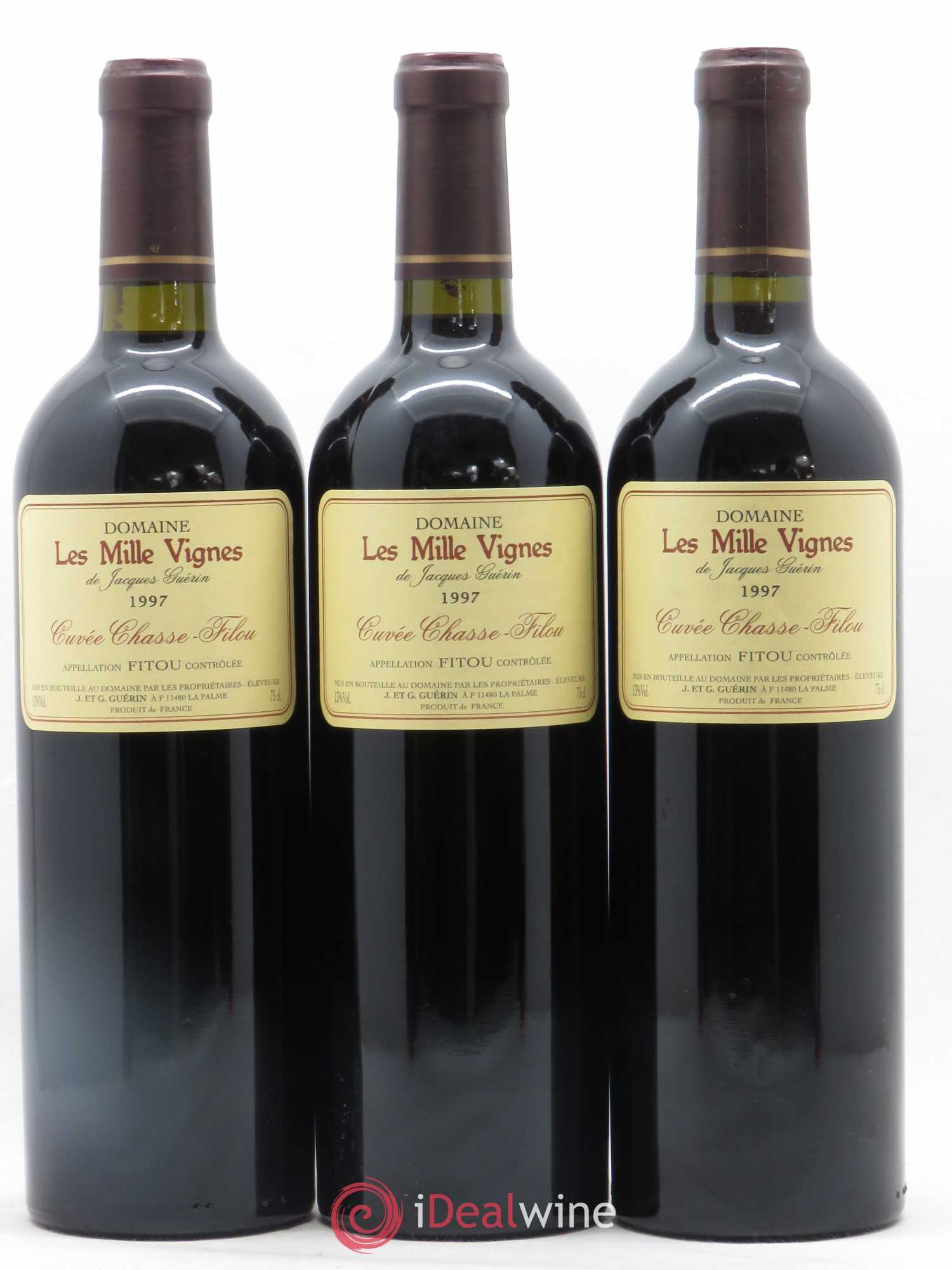 Fitou Chasse Filou Domaine des Mille Vignes 1997 - Posten von 6 Flaschen - 2