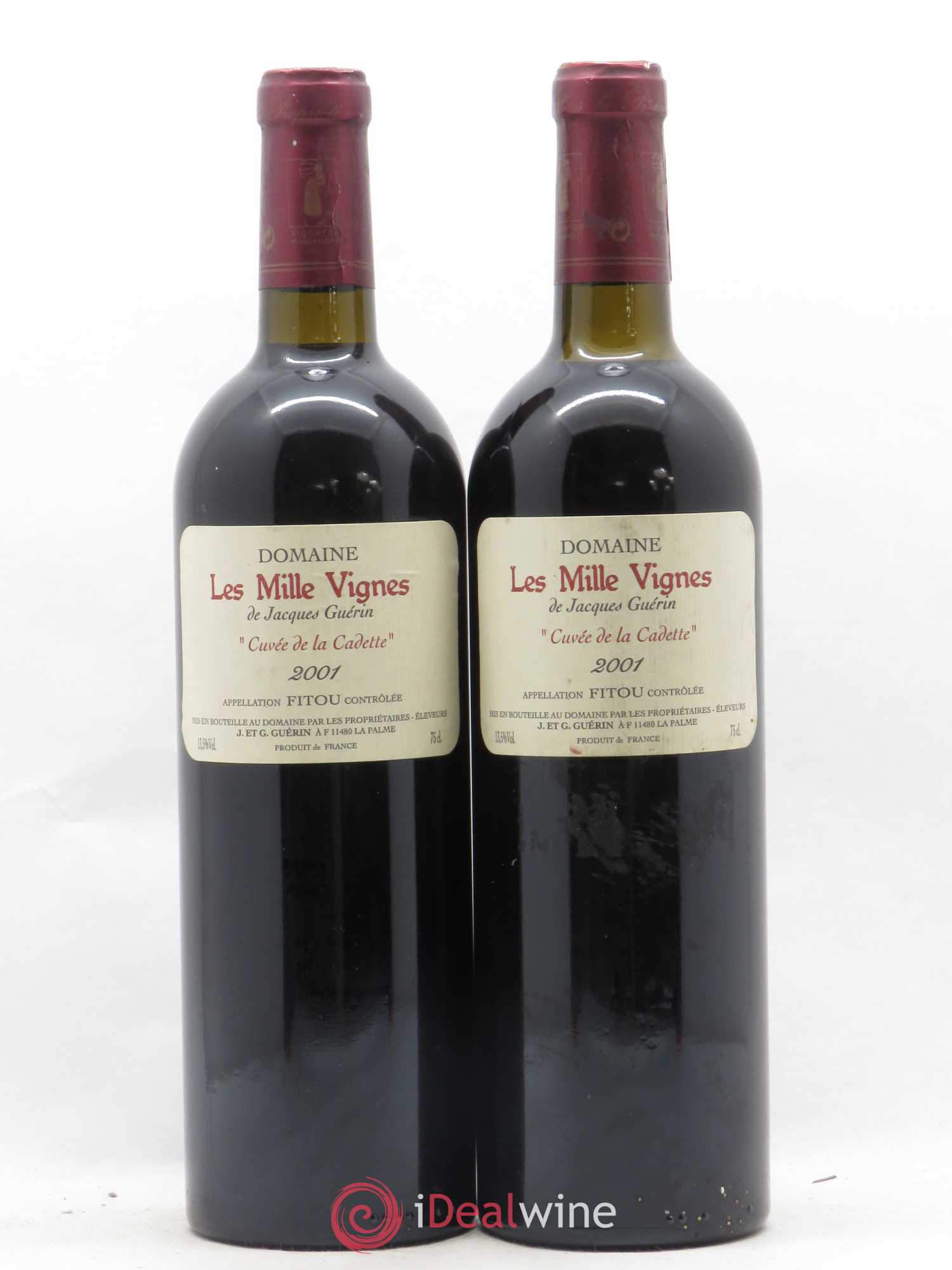 Fitou Cuvée de la Cadette Domaine des Mille Vignes 2001 - Posten von 2 Flaschen - 0