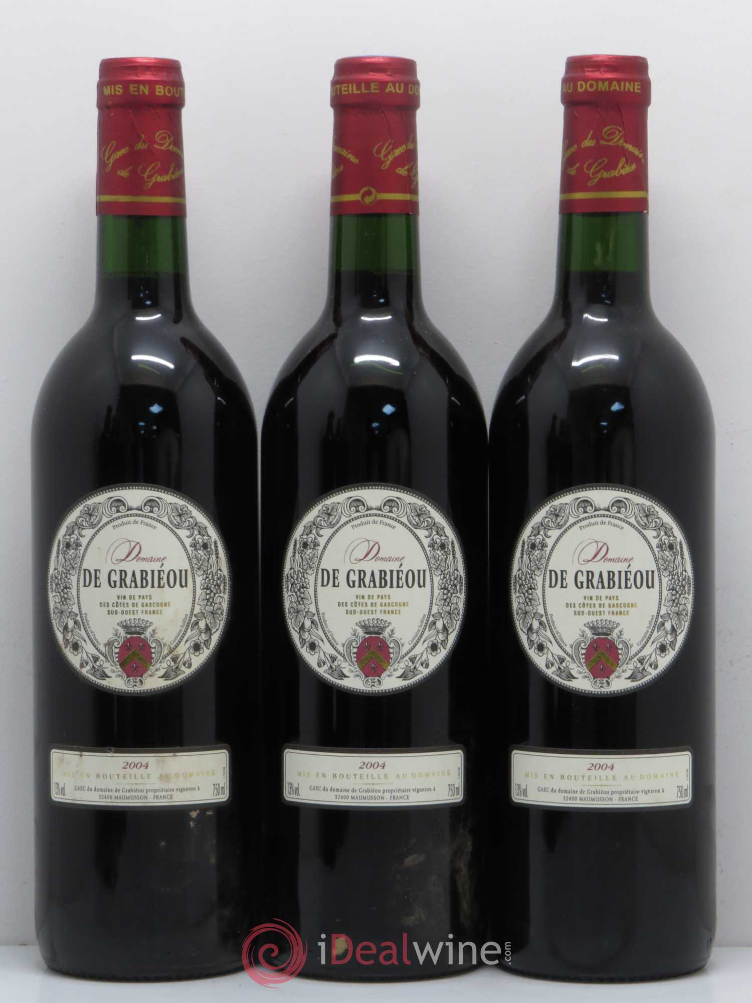 Côtes de Gascogne (VDP des Côtes de Gascogne) Domaine Grabieou (sans prix de réserve) 2004 - Posten von 6 Flaschen - 1