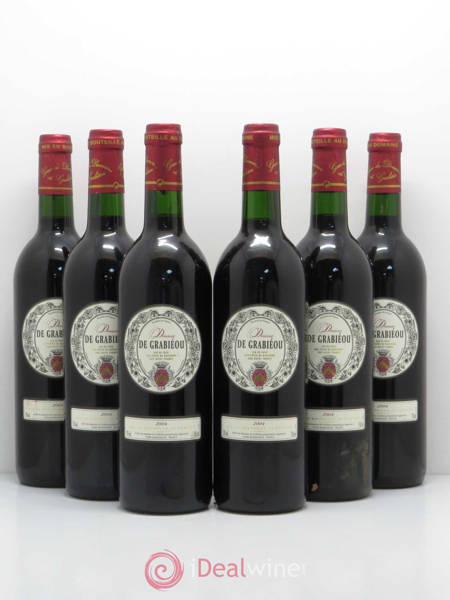 Côtes de Gascogne (VDP des Côtes de Gascogne) Domaine Grabieou (sans prix de réserve) 2004 - Posten von 6 Flaschen - 0