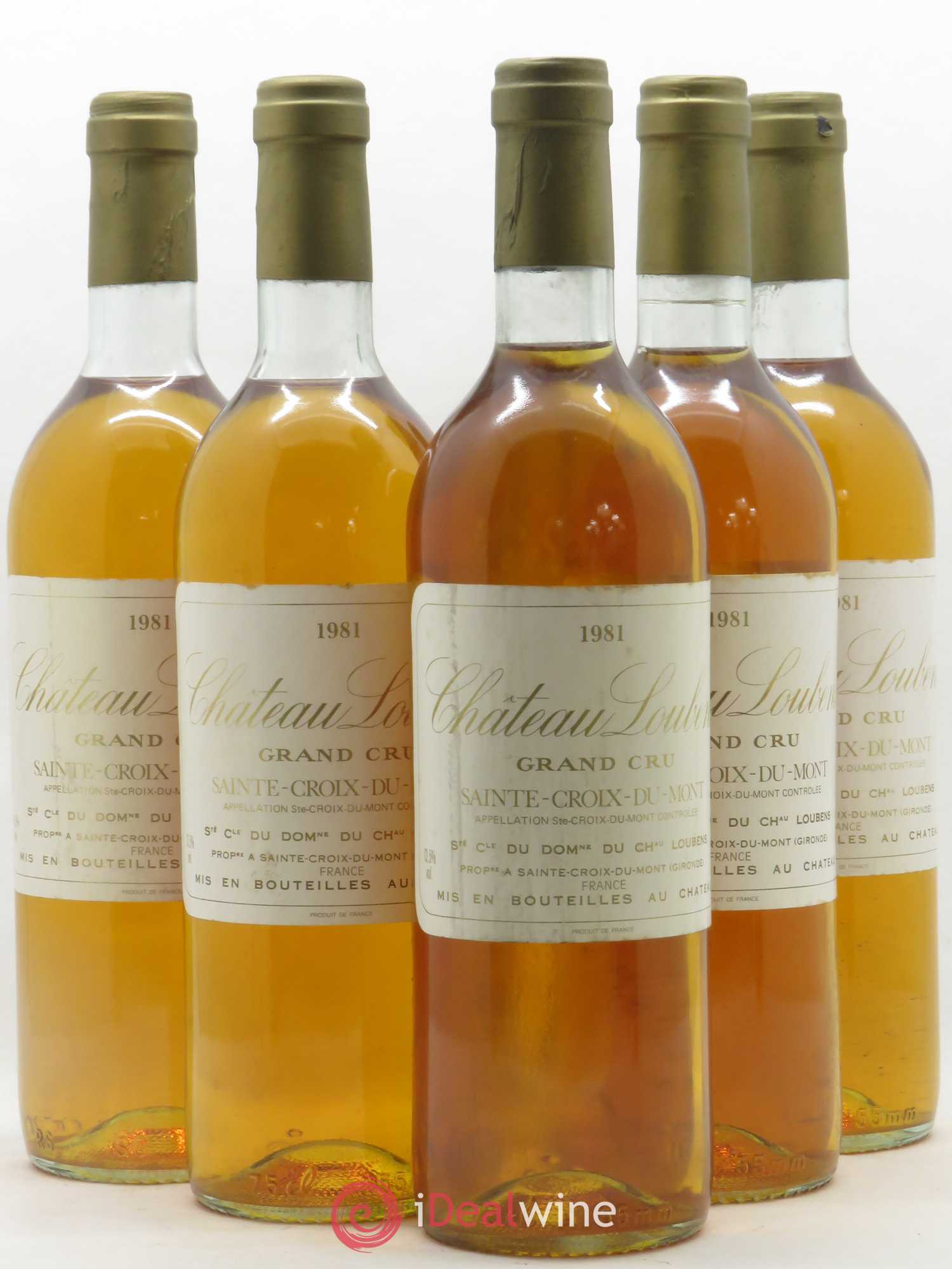 Château Loubens 1981 - Lotto di 5 bottiglie - 0