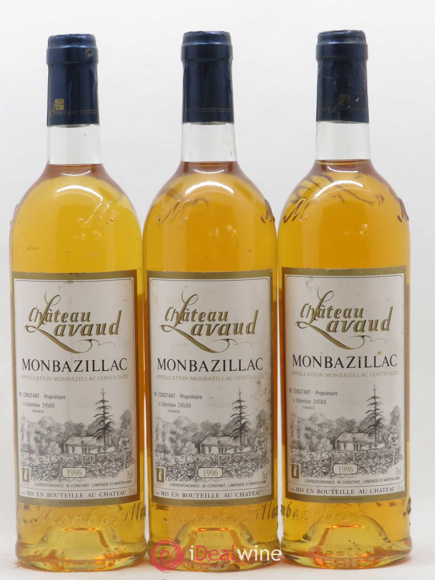 Monbazillac Château Lavaud 1996 - Lotto di 3 bottiglie - 0