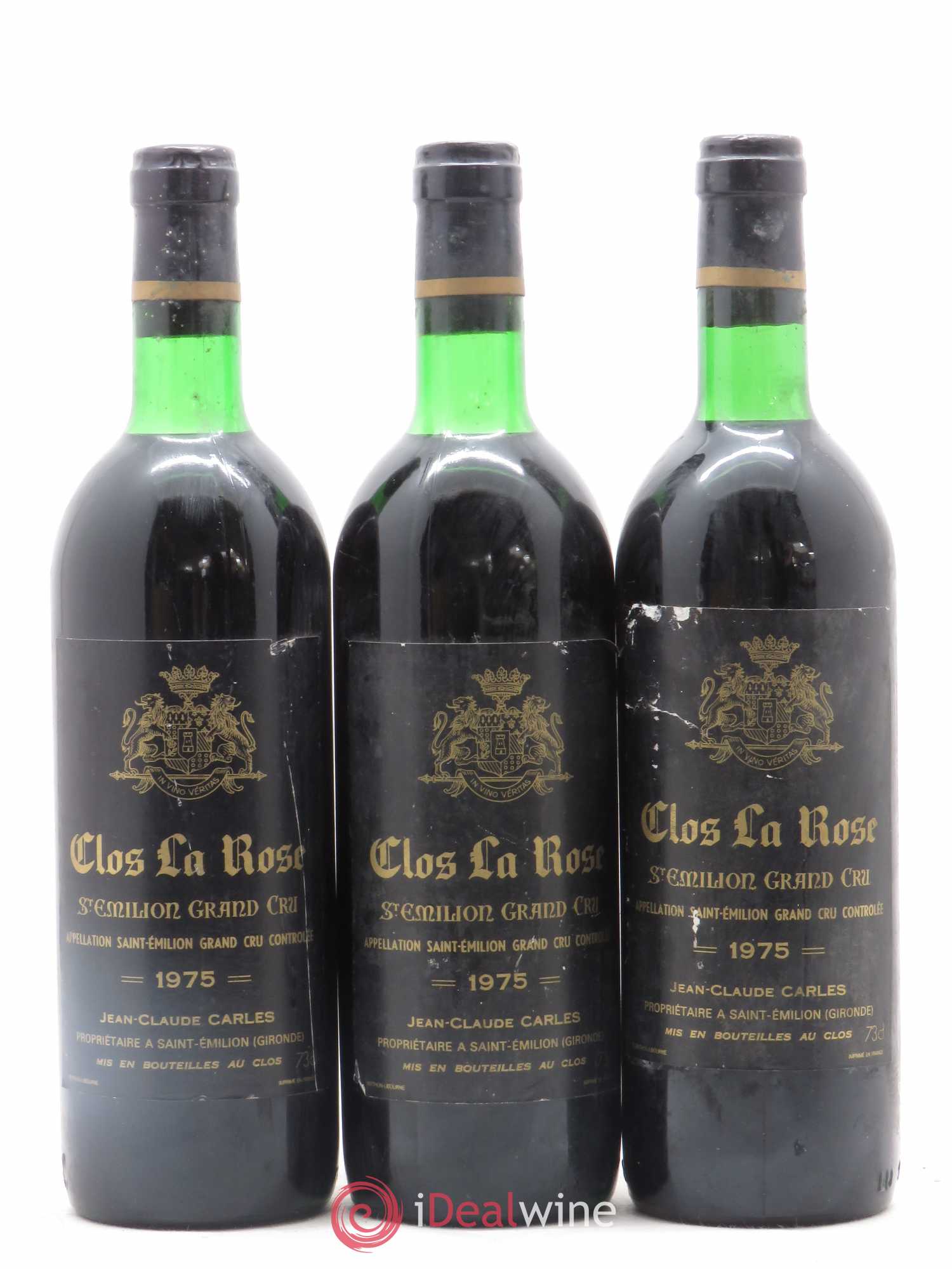 Saint-Émilion Grand Cru Château Clos de la Rose 1975 - Posten von 12 Flaschen - 2