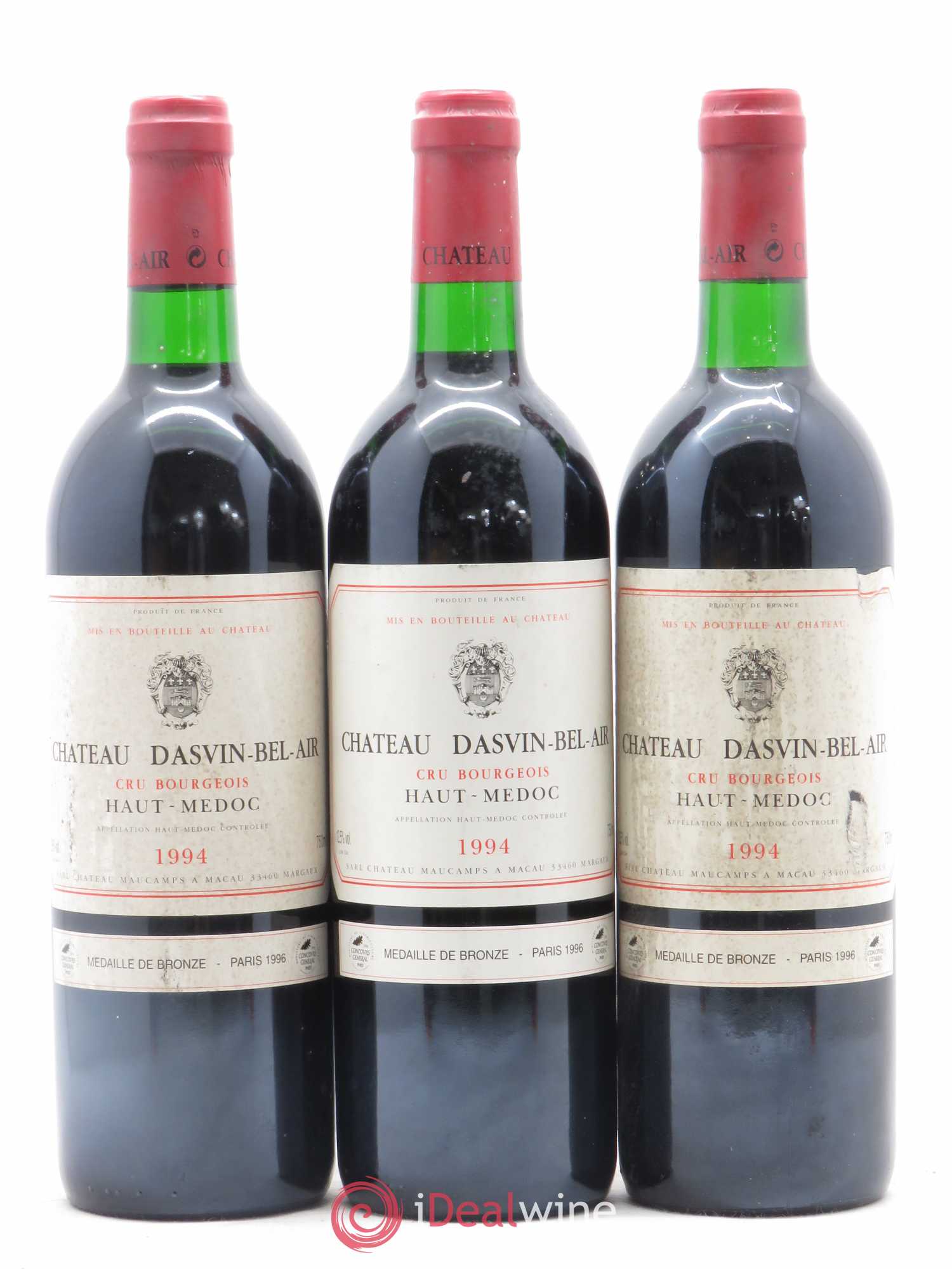 Haut Médoc Château Dasvin Bel Air 1994 - Posten von 12 Flaschen - 2