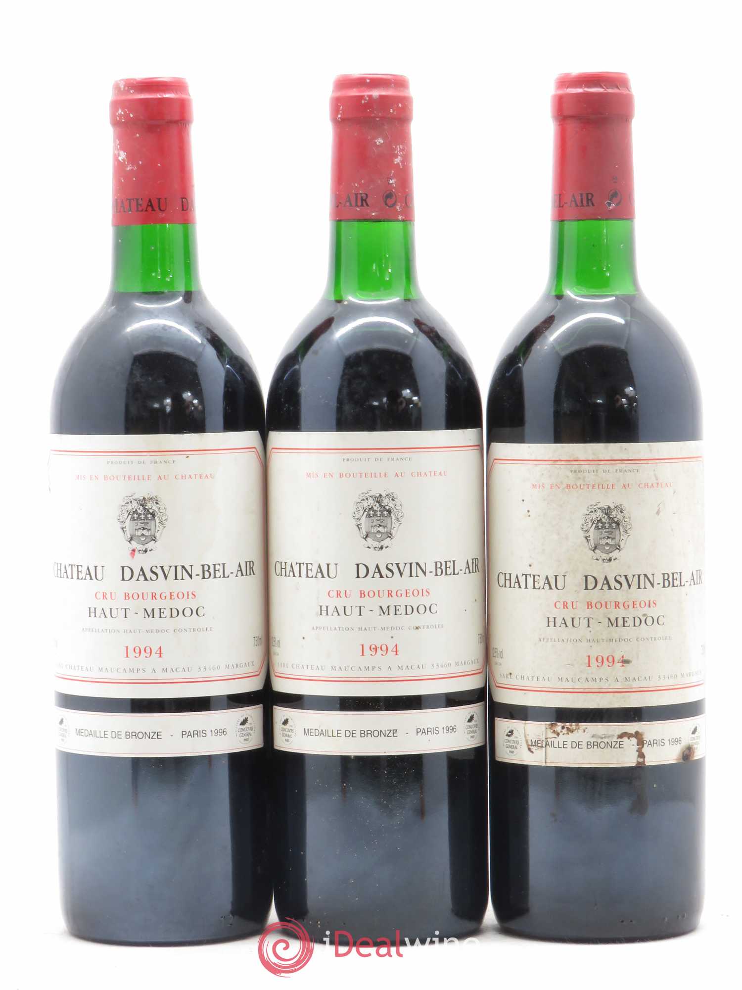 Haut Médoc Château Dasvin Bel Air 1994 - Posten von 12 Flaschen - 3