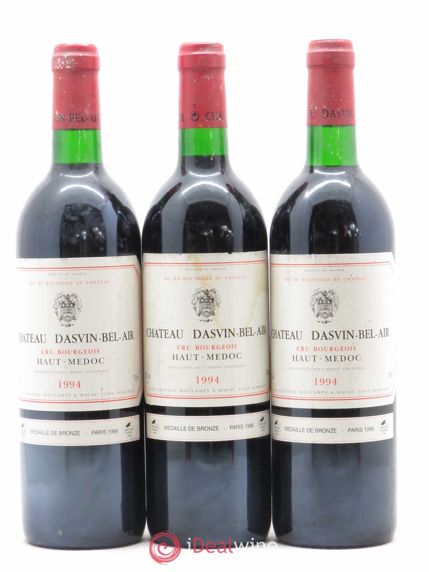 Haut Médoc Château Dasvin Bel Air 1994 - Posten von 12 Flaschen - 4