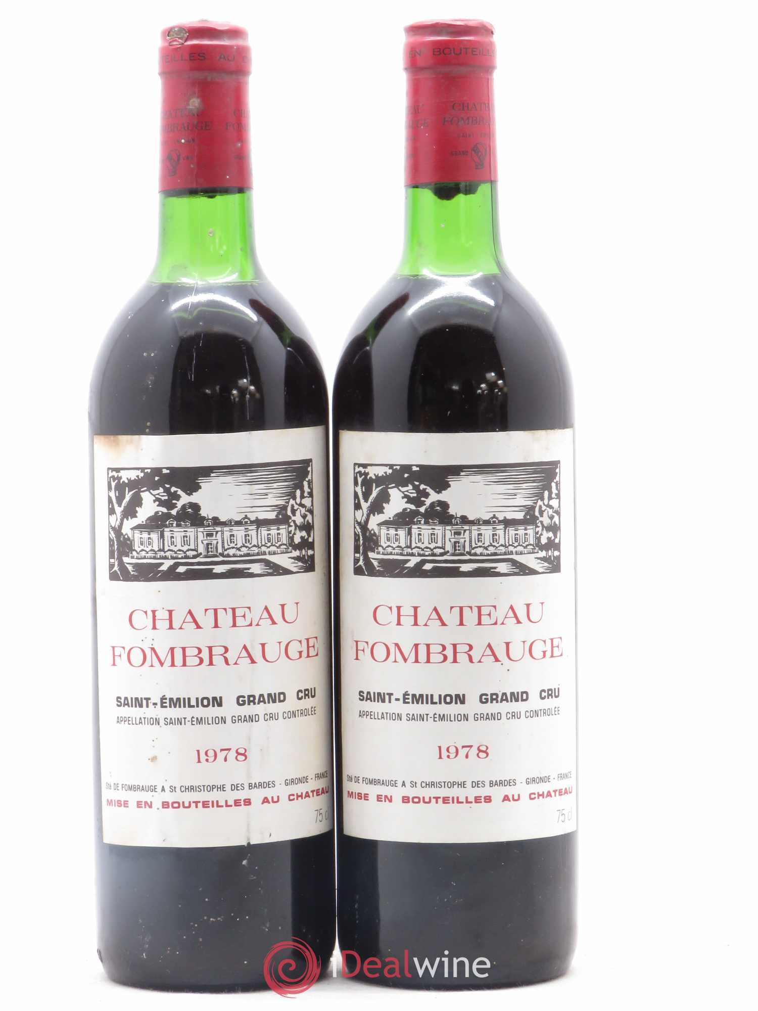 Château Fombrauge Grand Cru Classé 1978 - Lot de 2 bouteilles - 0
