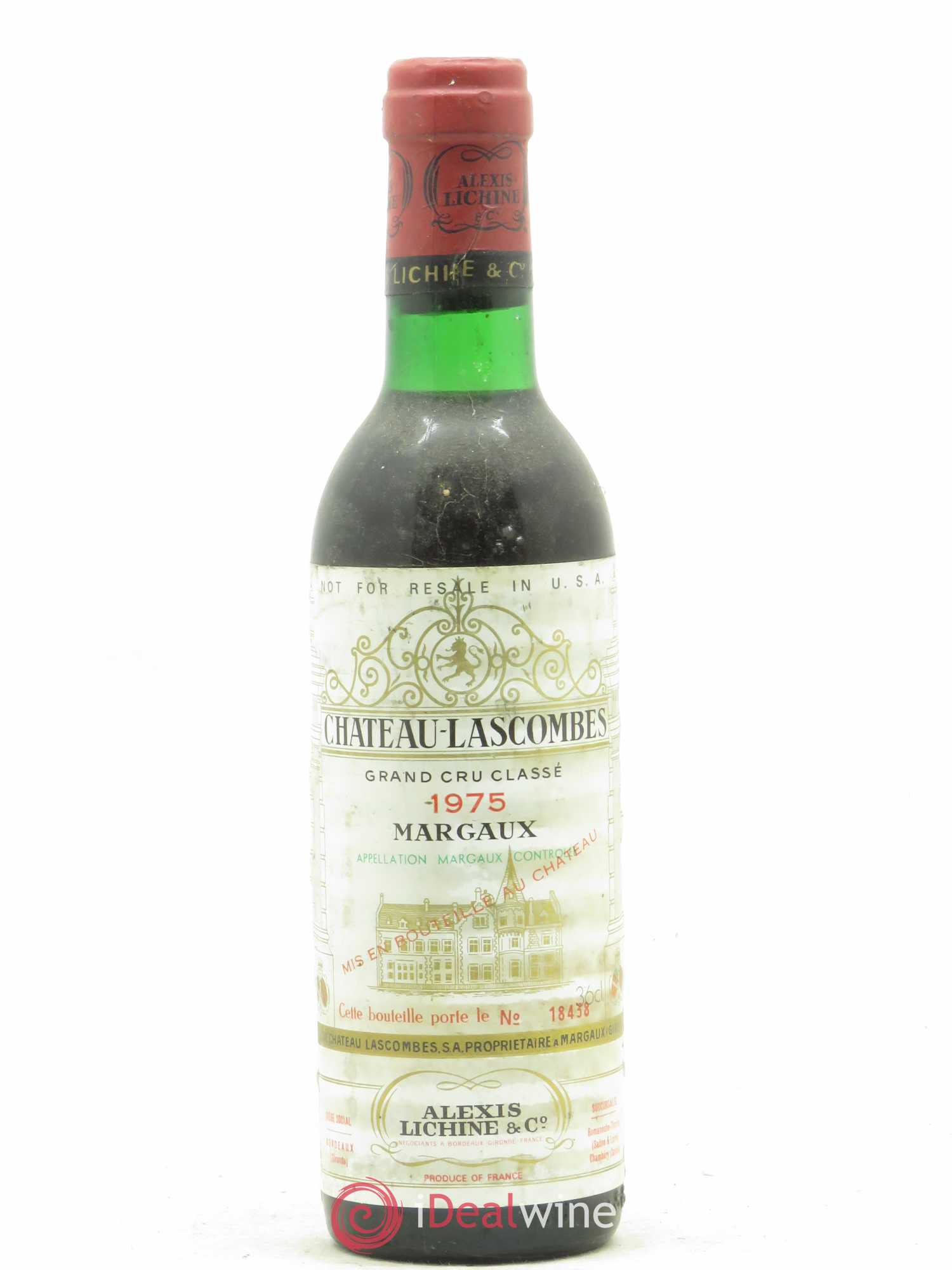 Château Lascombes 2ème Grand Cru Classé 1975 - Lot de 1 demi bouteille - 0