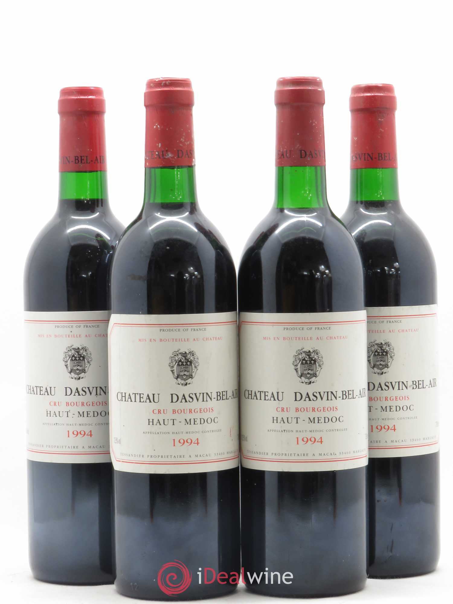 Haut Médoc Château Dasvin Bel Air 1994 - Posten von 4 Flaschen - 0