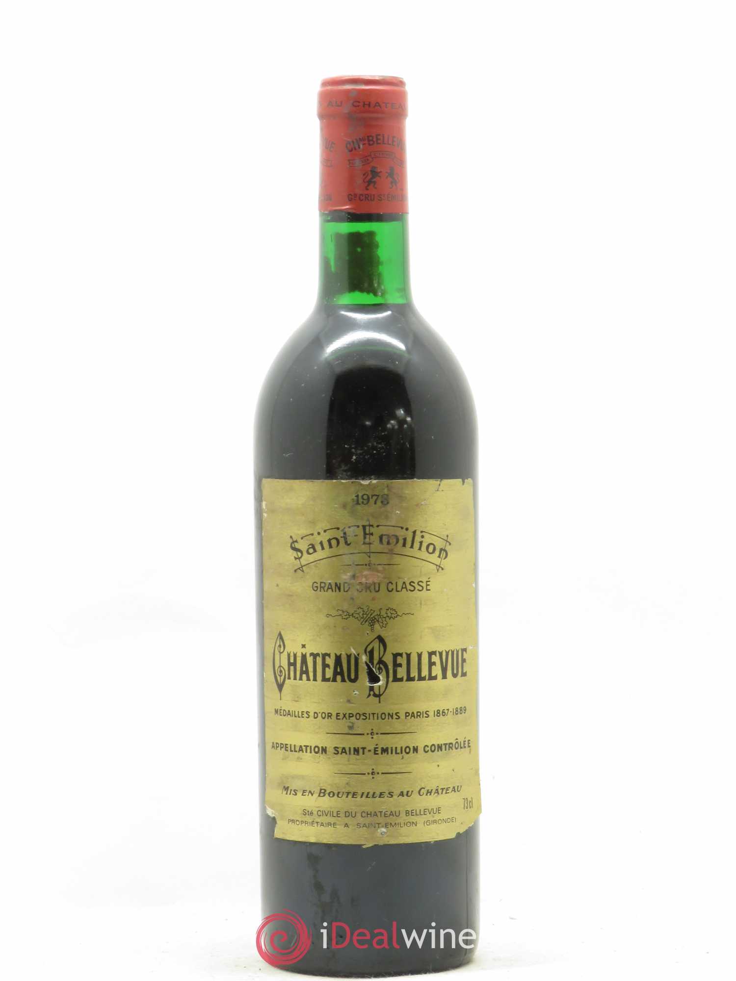 Château Bellevue Grand Cru Classé 1973 - Lot de 1 bouteille - 0
