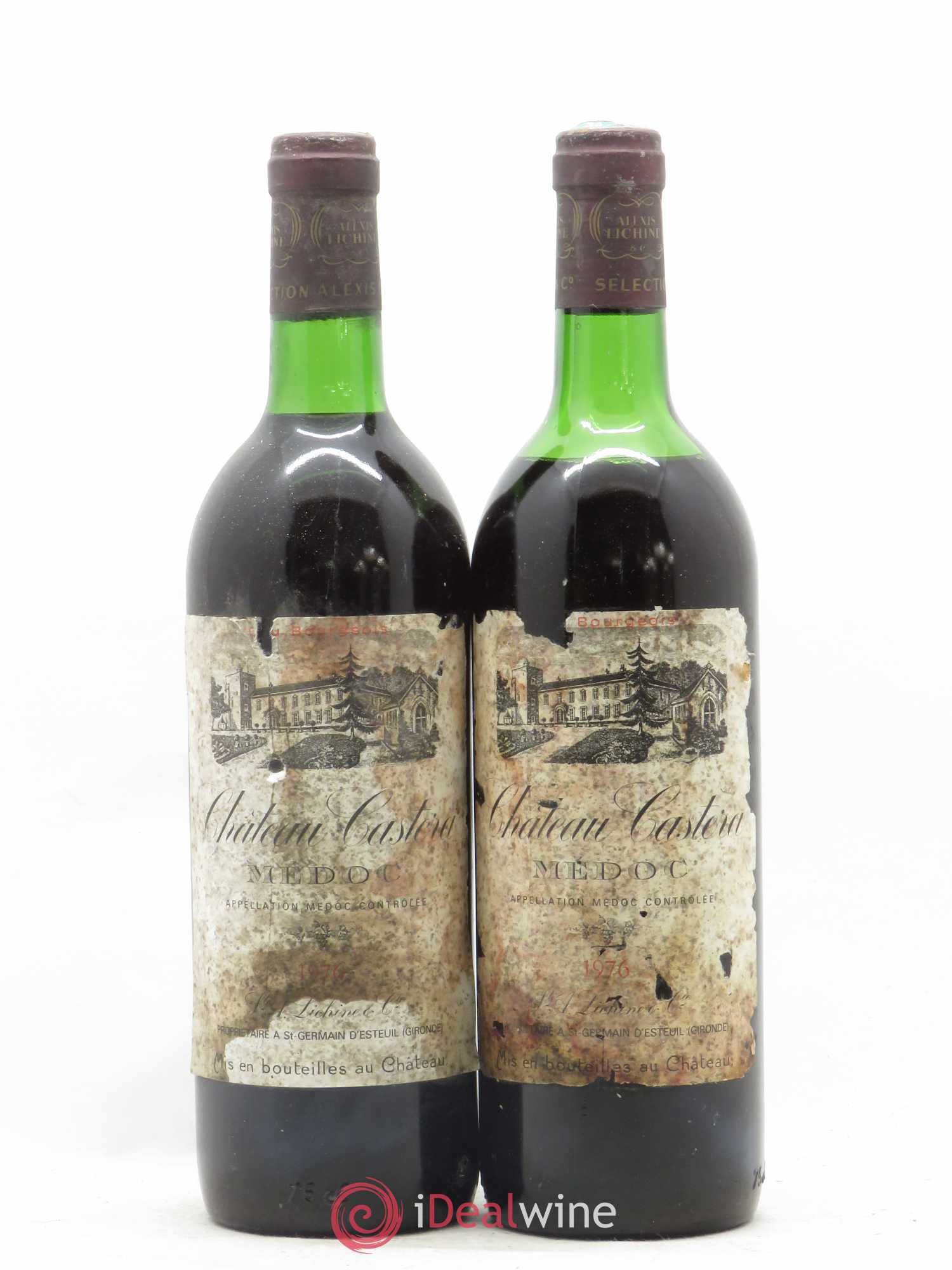 Château Castera Cru Bourgeois 1976 - Lot de 2 bouteilles - 0