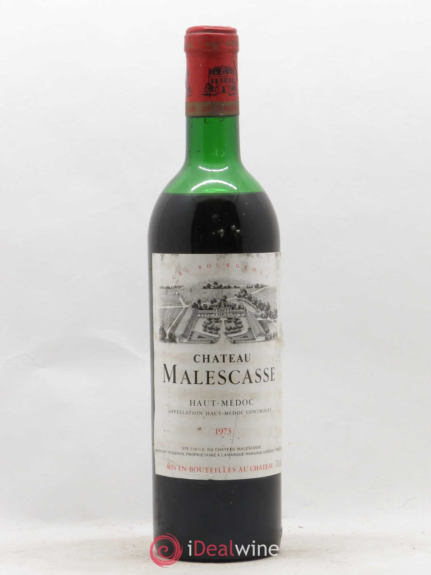 Château Malescasse Cru Bourgeois Exceptionnel 1973 - Lot de 1 bouteille - 0