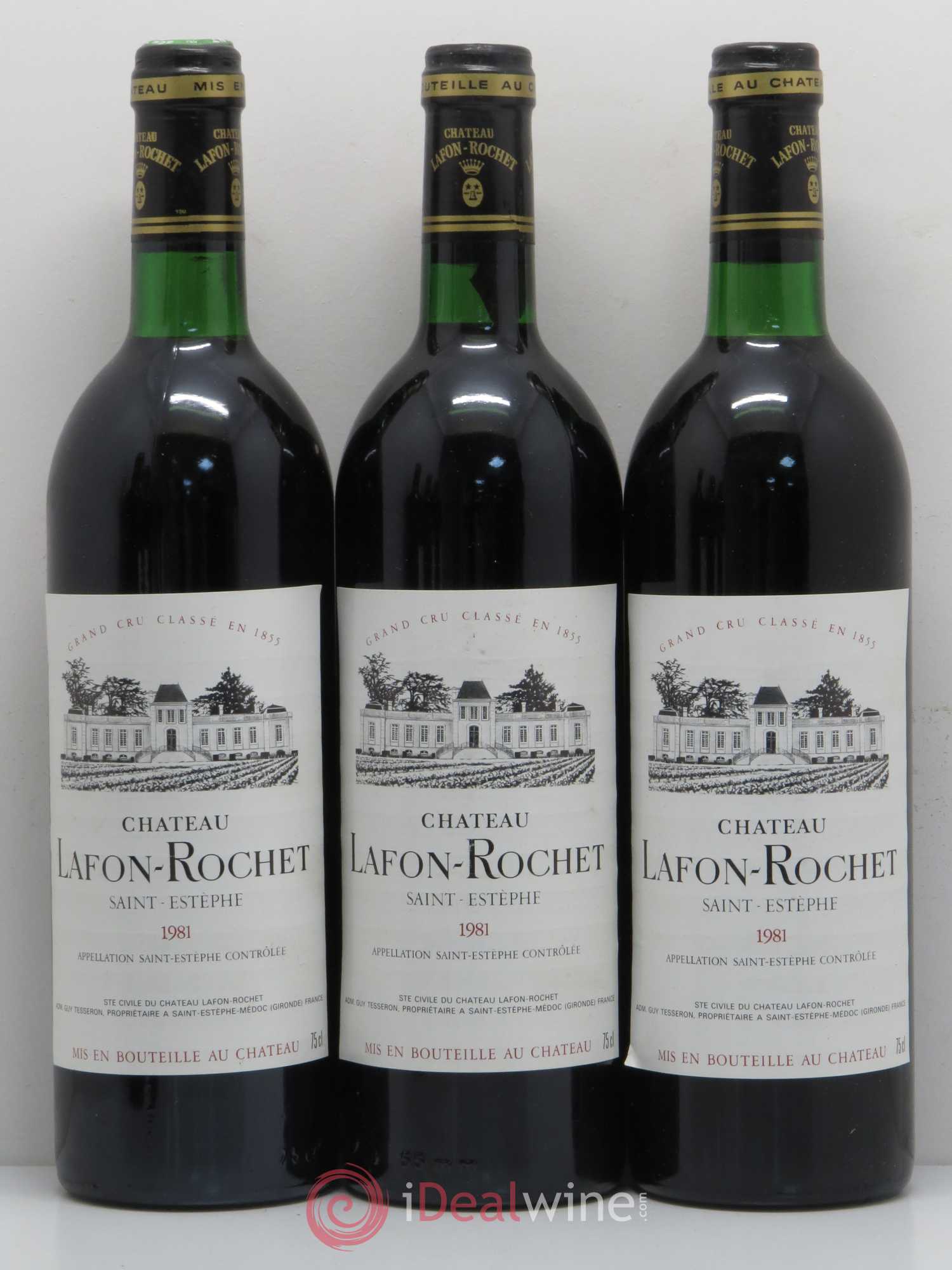 Château Lafon Rochet 4ème Grand Cru Classé 1981 - Lot de 6 bouteilles - 1