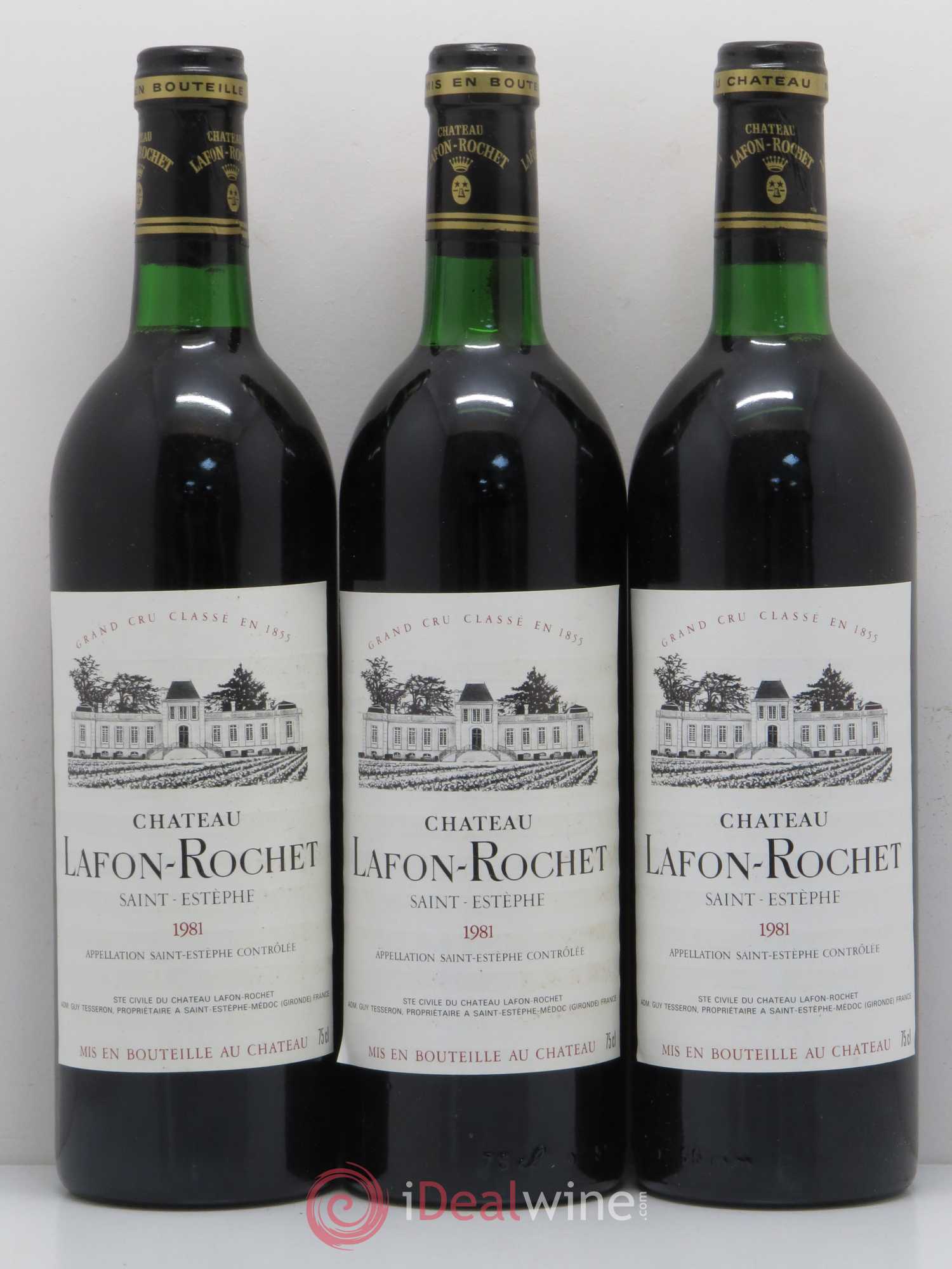 Château Lafon Rochet 4ème Grand Cru Classé 1981 - Lot de 6 bouteilles - 2