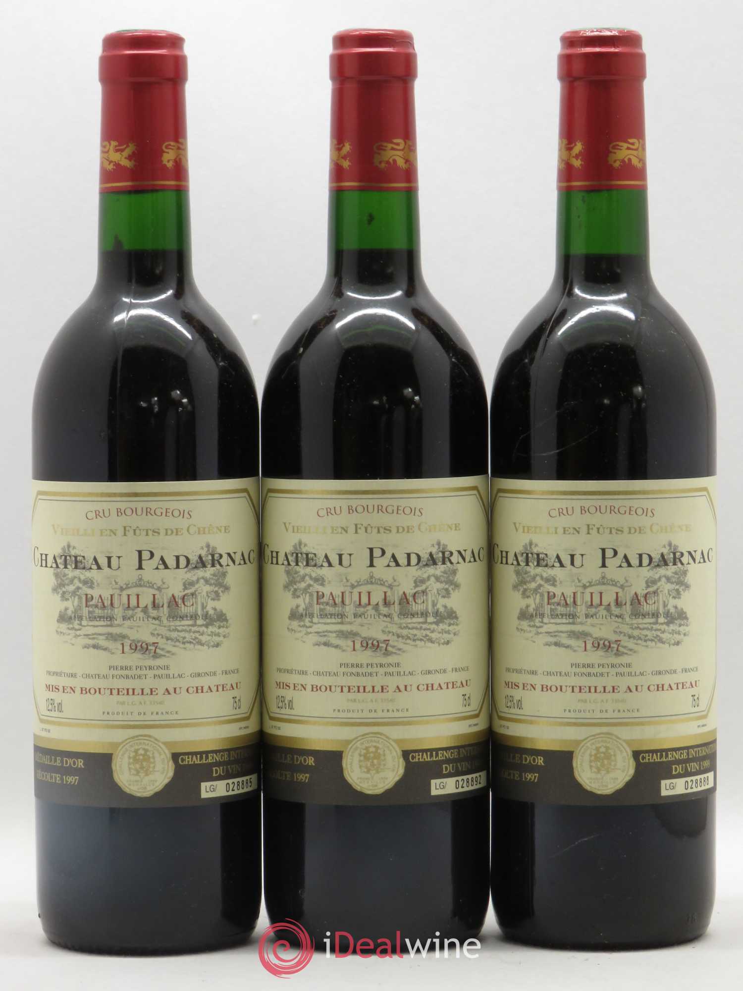 Pauillac Chateau Padarnac 1997 - Posten von 6 Flaschen - 1