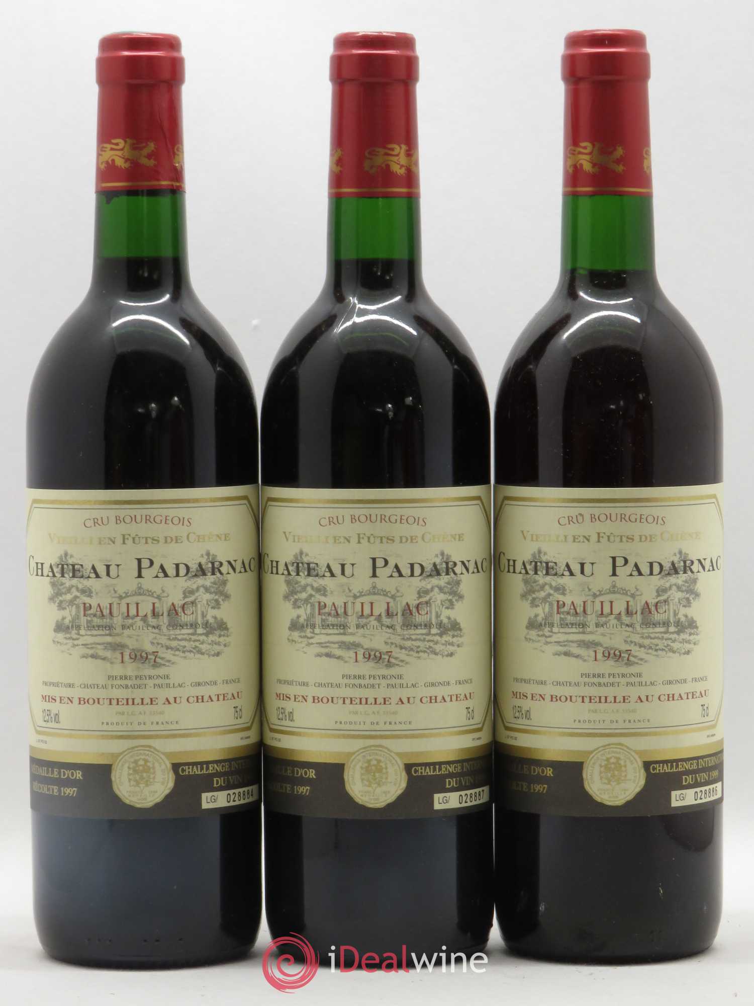 Pauillac Chateau Padarnac 1997 - Posten von 6 Flaschen - 2