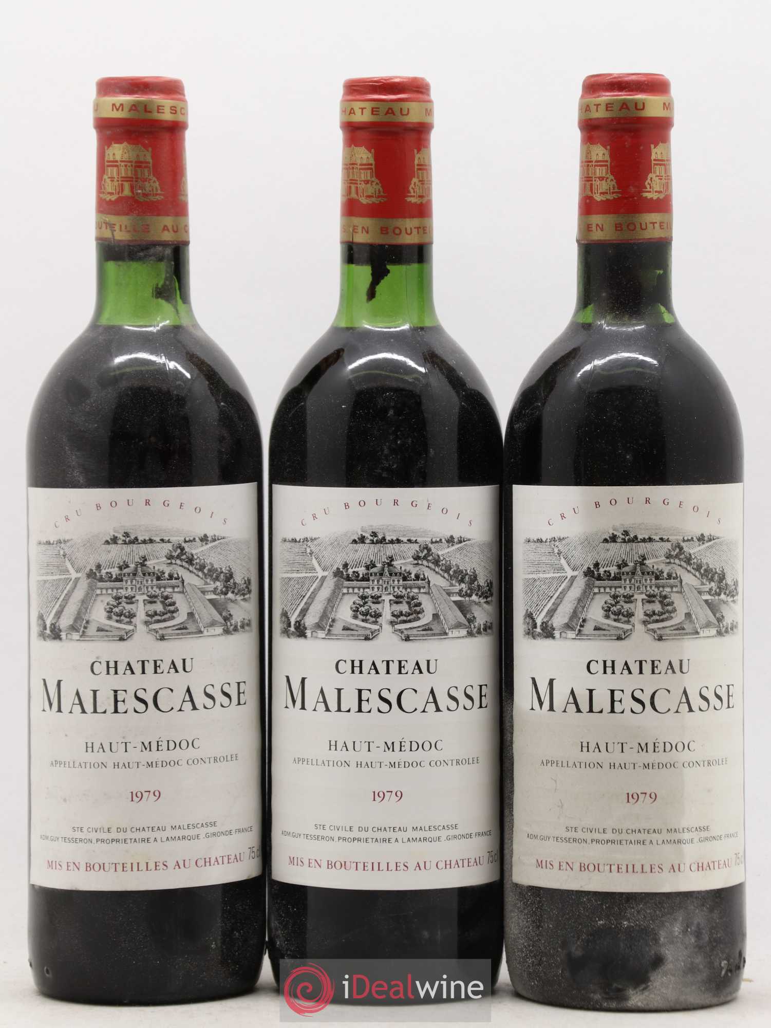 Château Malescasse Cru Bourgeois Exceptionnel 1979 - Lot de 6 bouteilles - 1