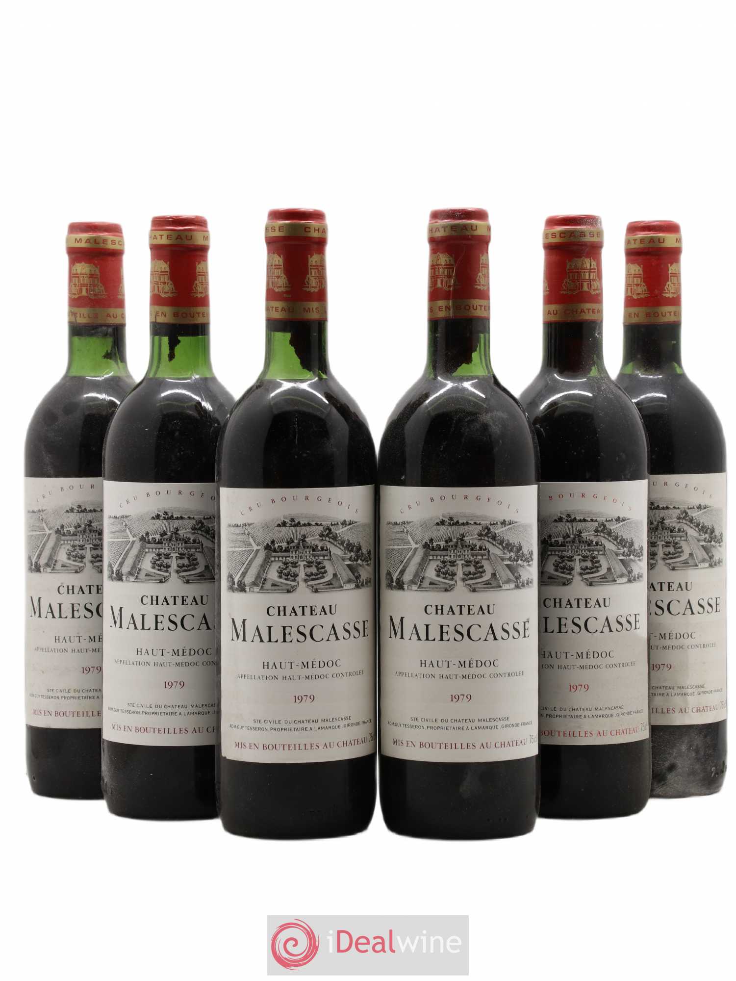 Château Malescasse Cru Bourgeois Exceptionnel 1979 - Lot de 6 bouteilles - 0