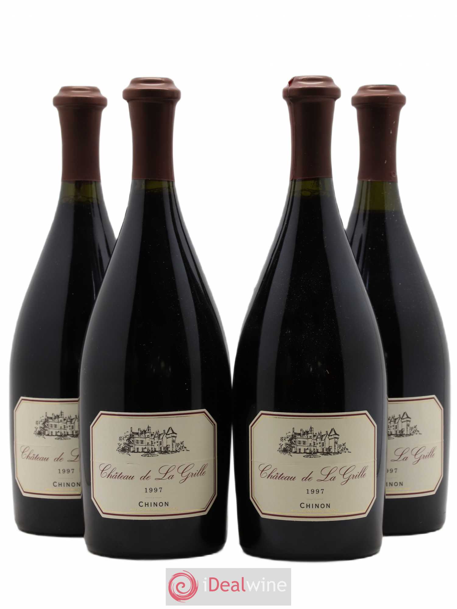 Chinon Château de La Grille L. Gosset 1997 - Posten von 4 Flaschen - 0