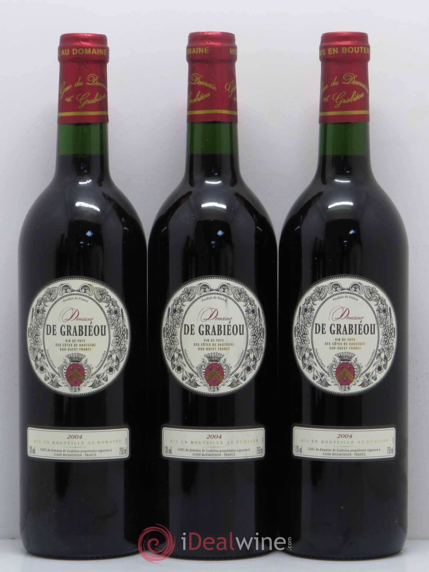 Côtes de Gascogne (VDP des Côtes de Gascogne) Domaine Grabieou (sans prix de réserve) 2004 - Lotto di 6 bottiglie - 1