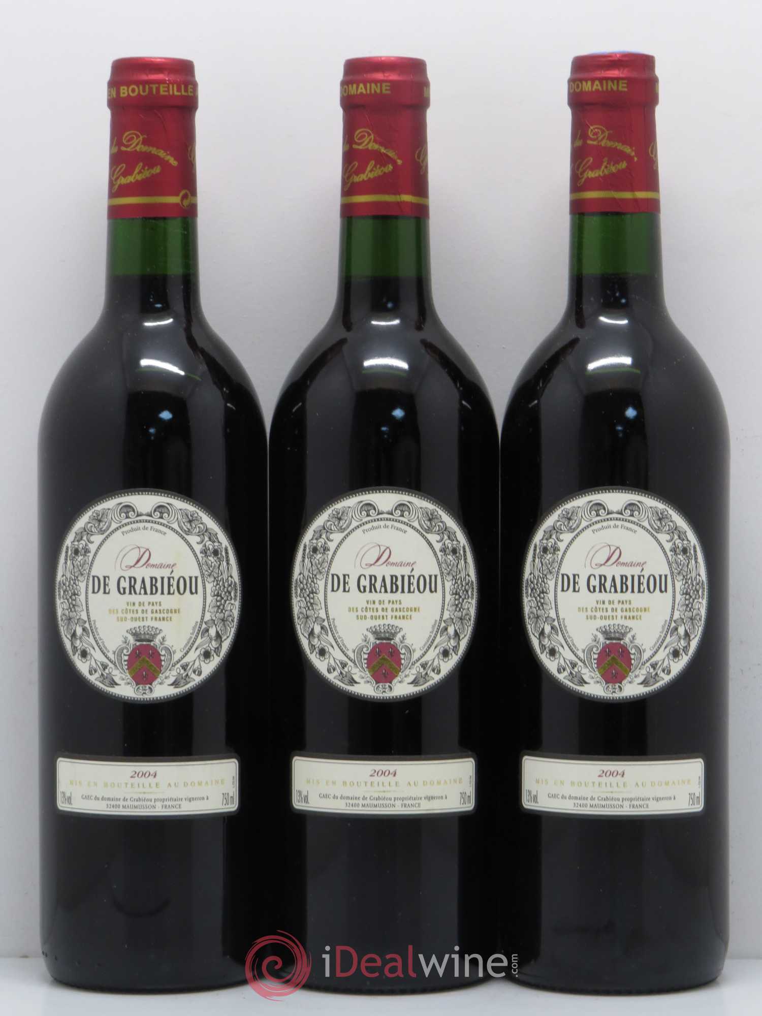 Côtes de Gascogne (VDP des Côtes de Gascogne) Domaine Grabieou (sans prix de réserve) 2004 - Lotto di 6 bottiglie - 2
