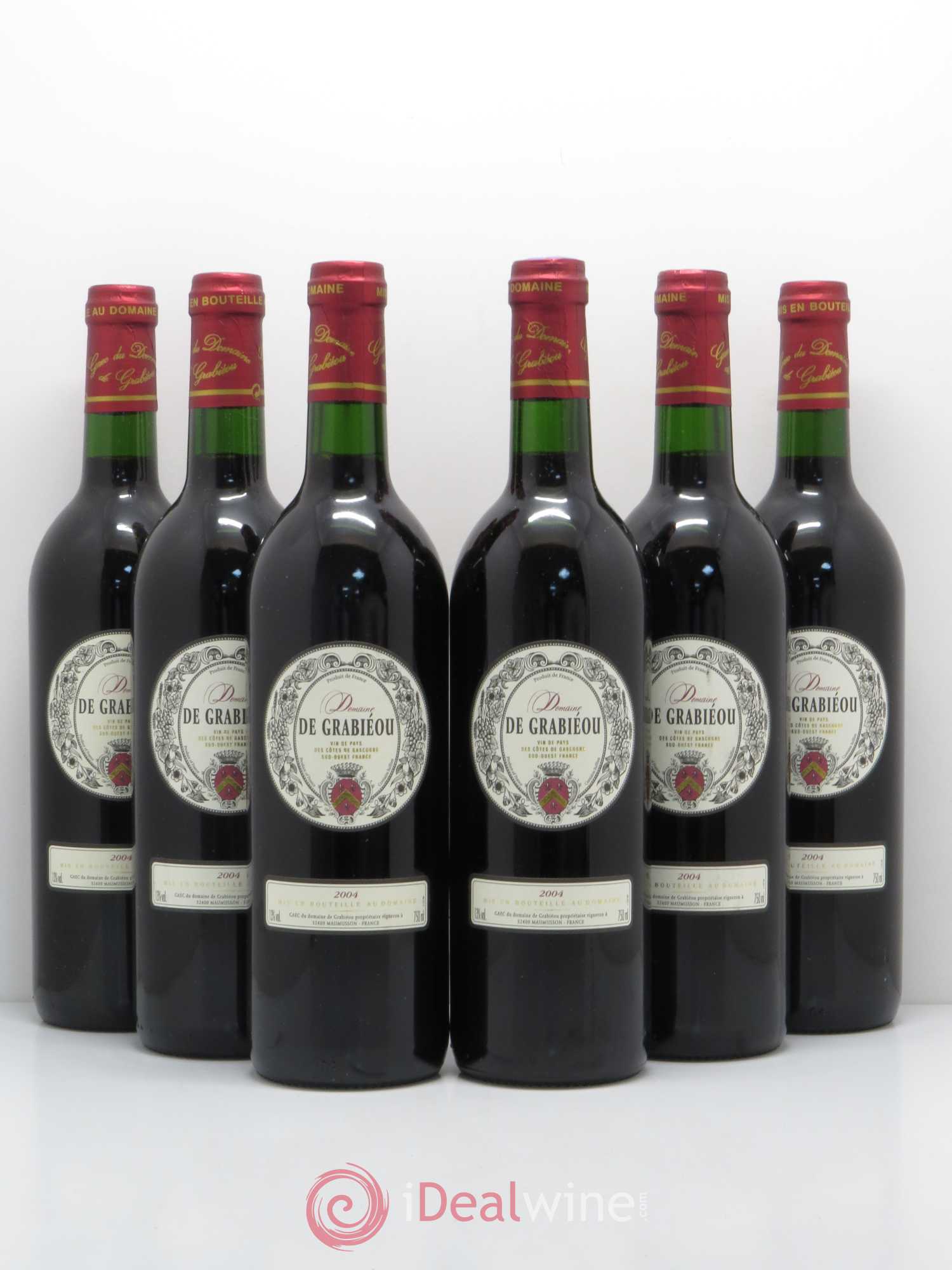 Côtes de Gascogne (VDP des Côtes de Gascogne) Domaine Grabieou (sans prix de réserve) 2004 - Lotto di 6 bottiglie - 0