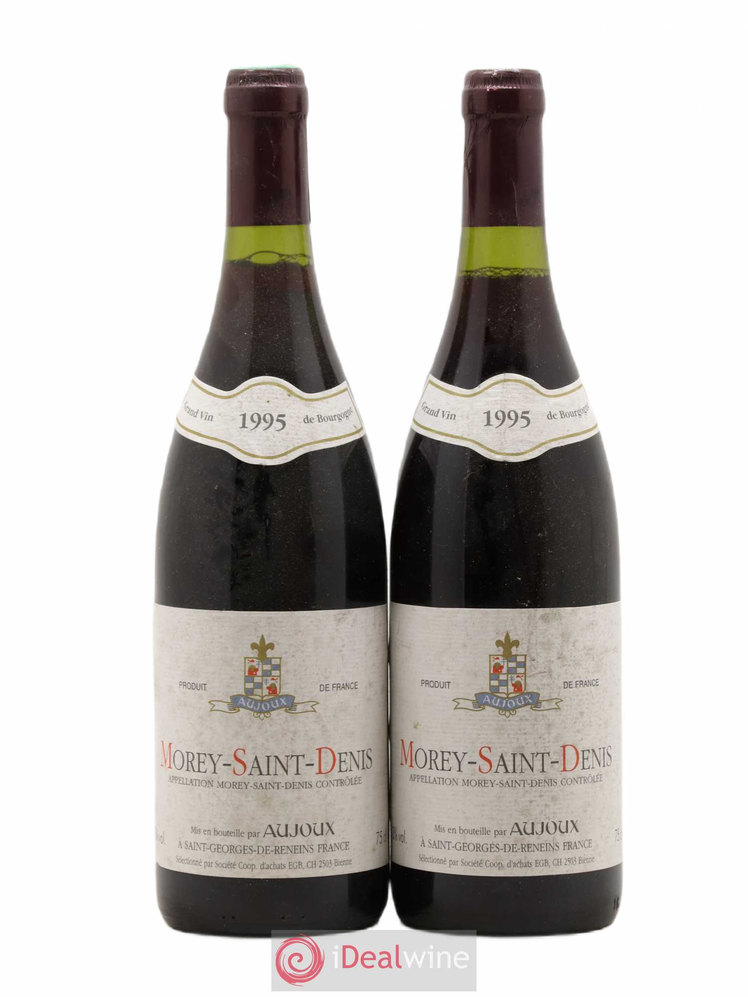 Morey-Saint-Denis J.M Aujoux 1995 - Lot de 2 bouteilles - 0