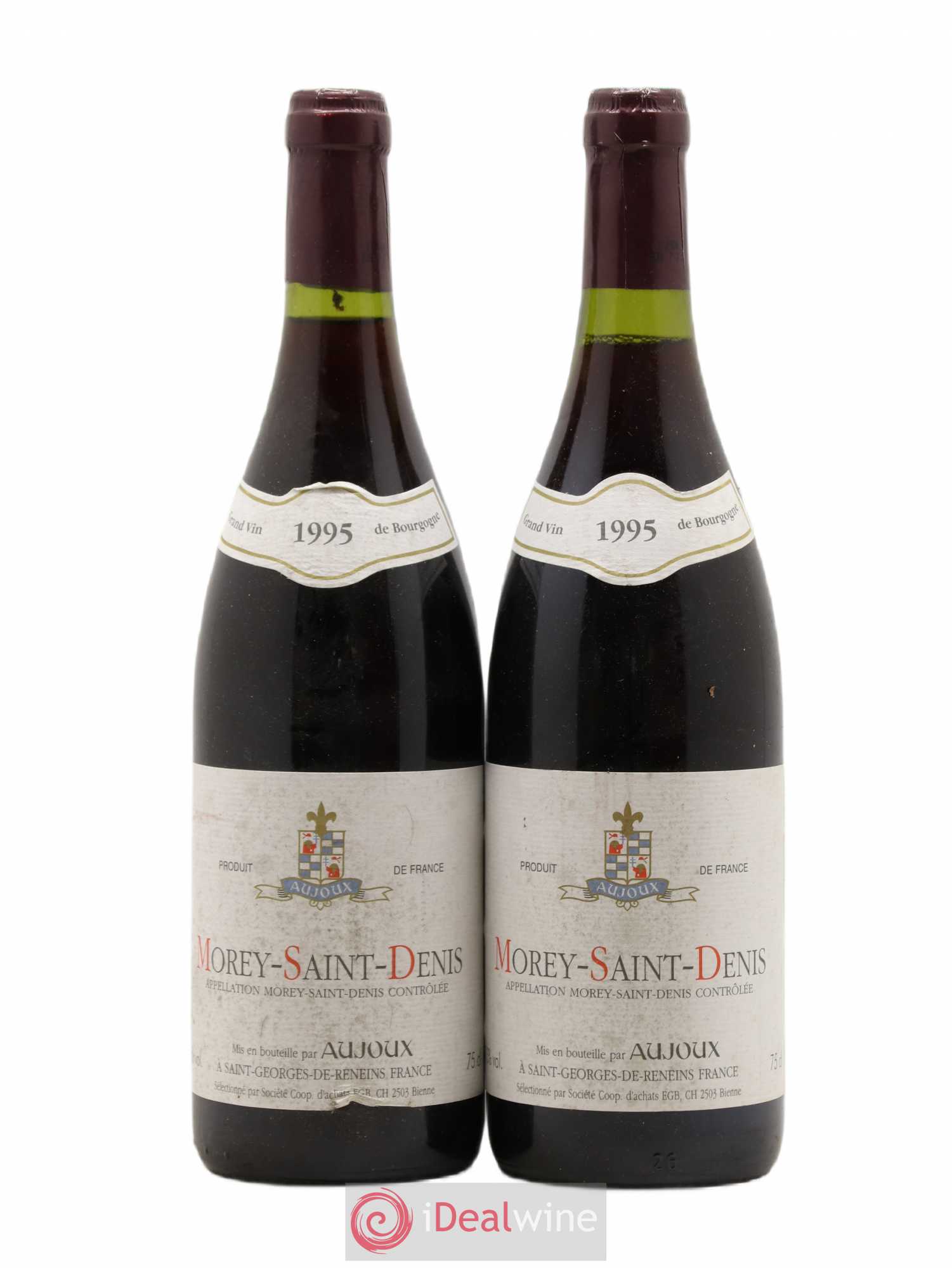 Morey-Saint-Denis J.M Aujoux 1995 - Lot de 2 bouteilles - 0