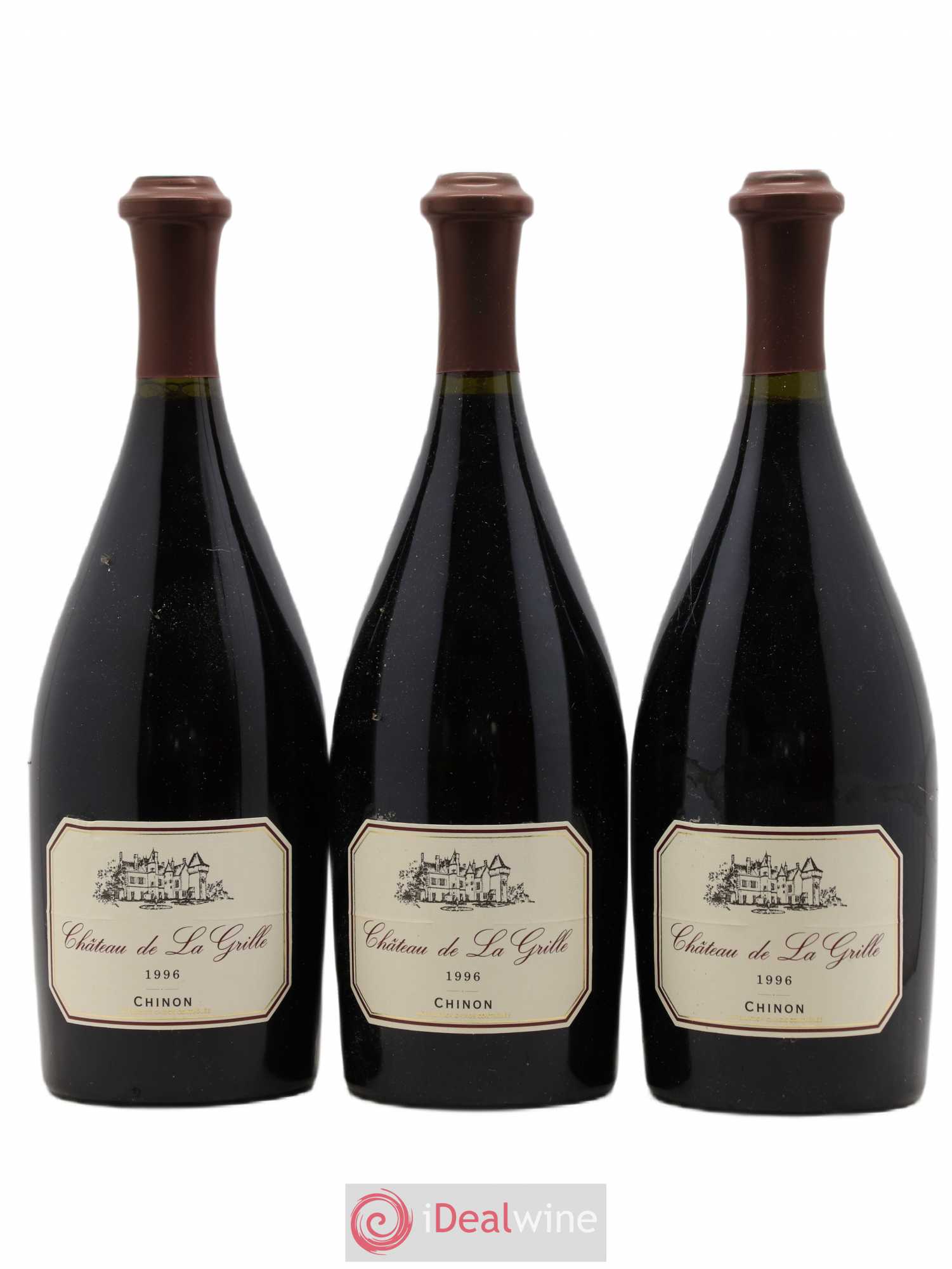 Chinon Château de La Grille L. Gosset 1996 - Posten von 3 Flaschen - 0