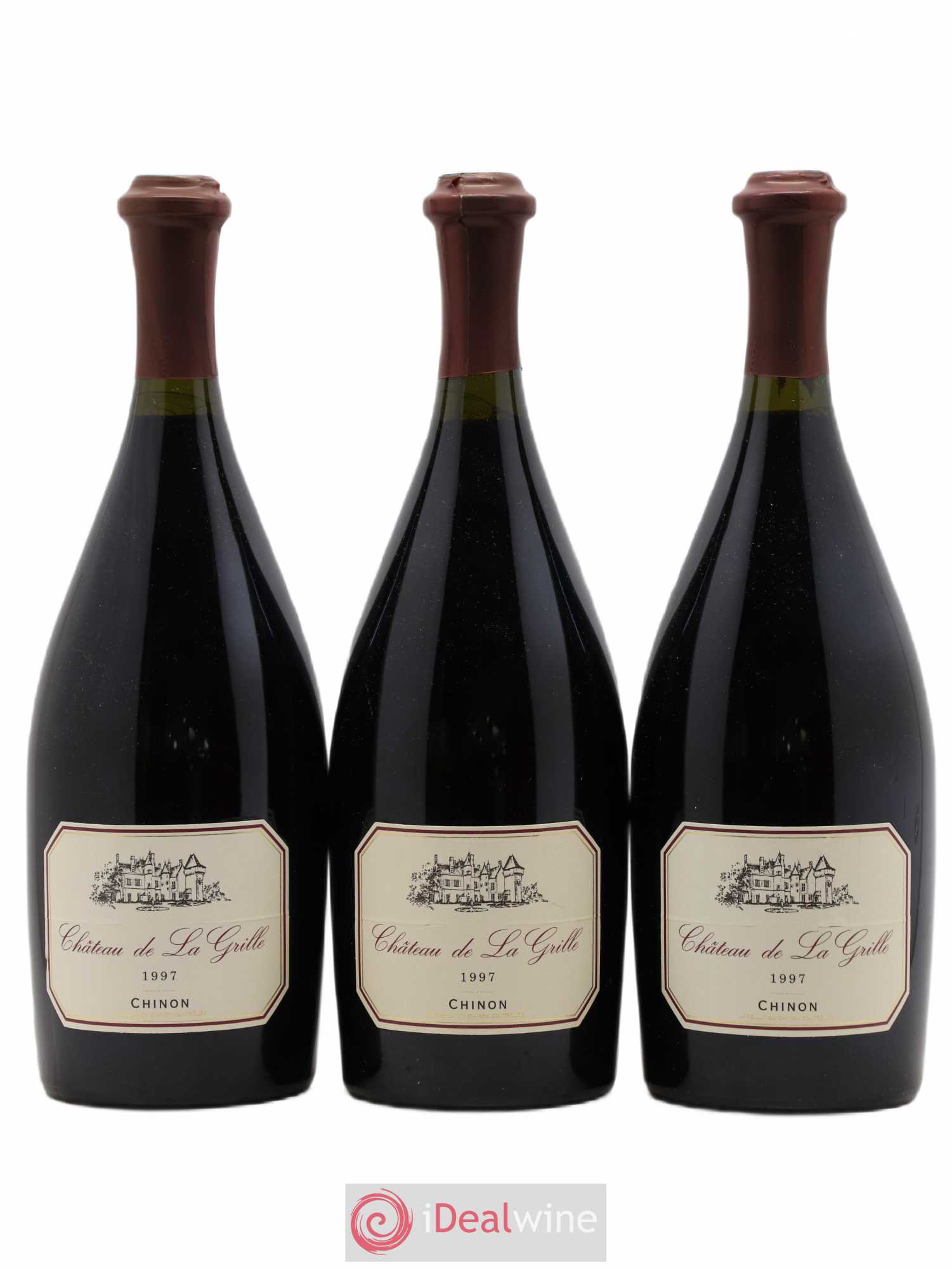Chinon Château de La Grille L. Gosset 1997 - Posten von 3 Flaschen - 0