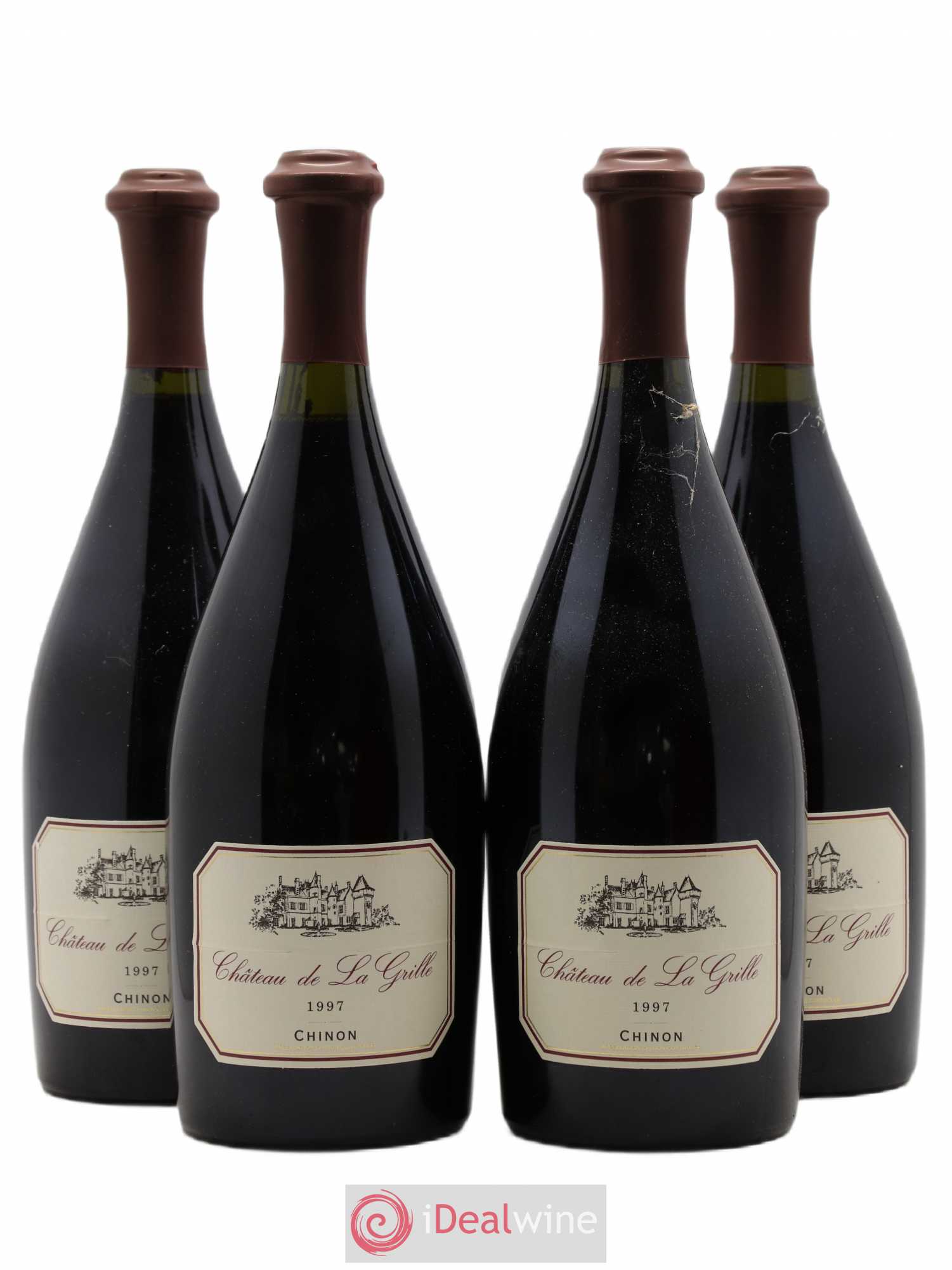 Chinon Château de La Grille L. Gosset 1997 - Posten von 4 Flaschen - 0