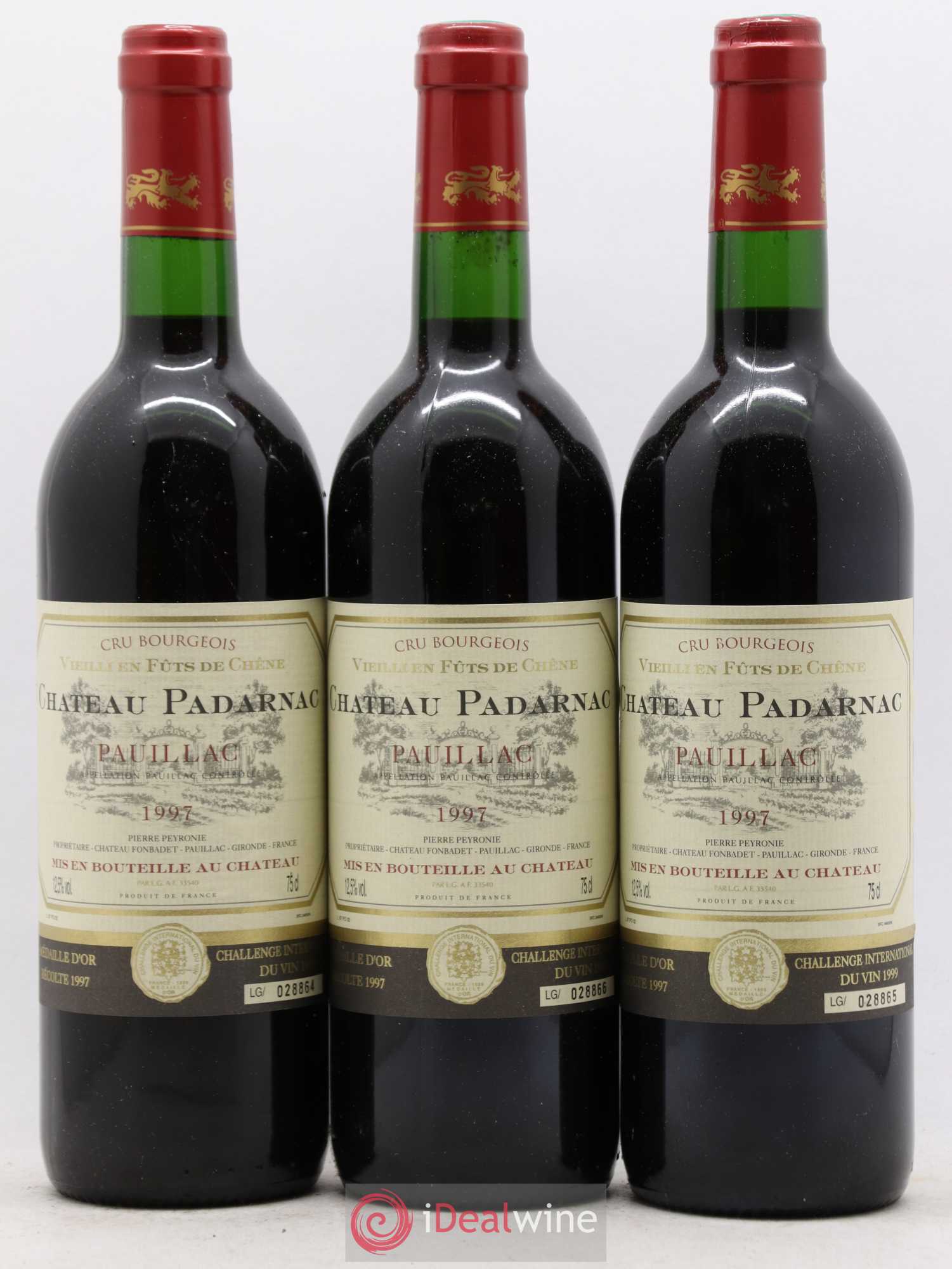 Pauillac Château Padarnac 1997 - Lot de 6 bouteilles - 2