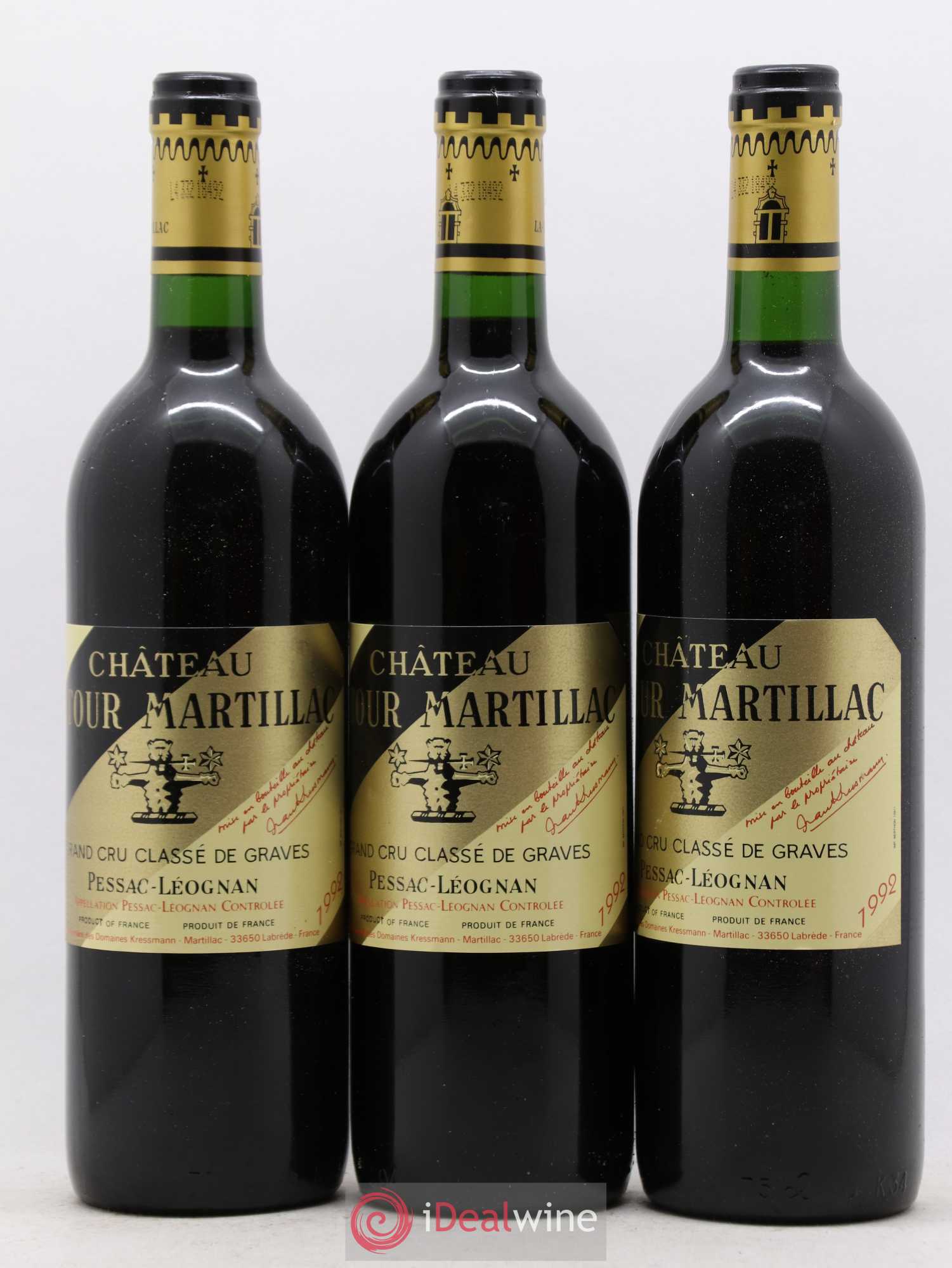 Château Latour-Martillac Cru Classé de Graves 1992 - Lot de 12 bouteilles - 2
