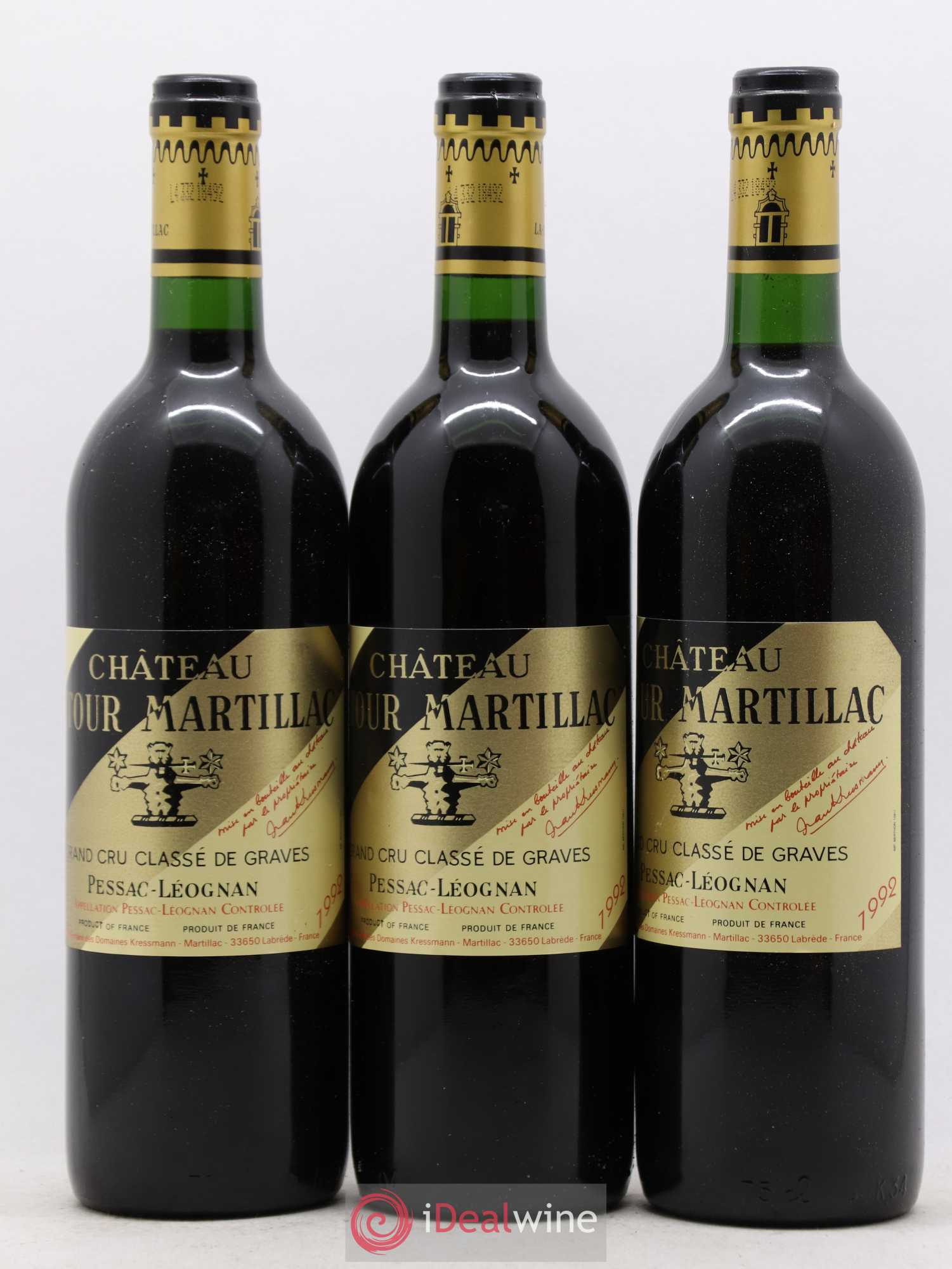 Château Latour-Martillac Cru Classé de Graves 1992 - Lot de 12 bouteilles - 3