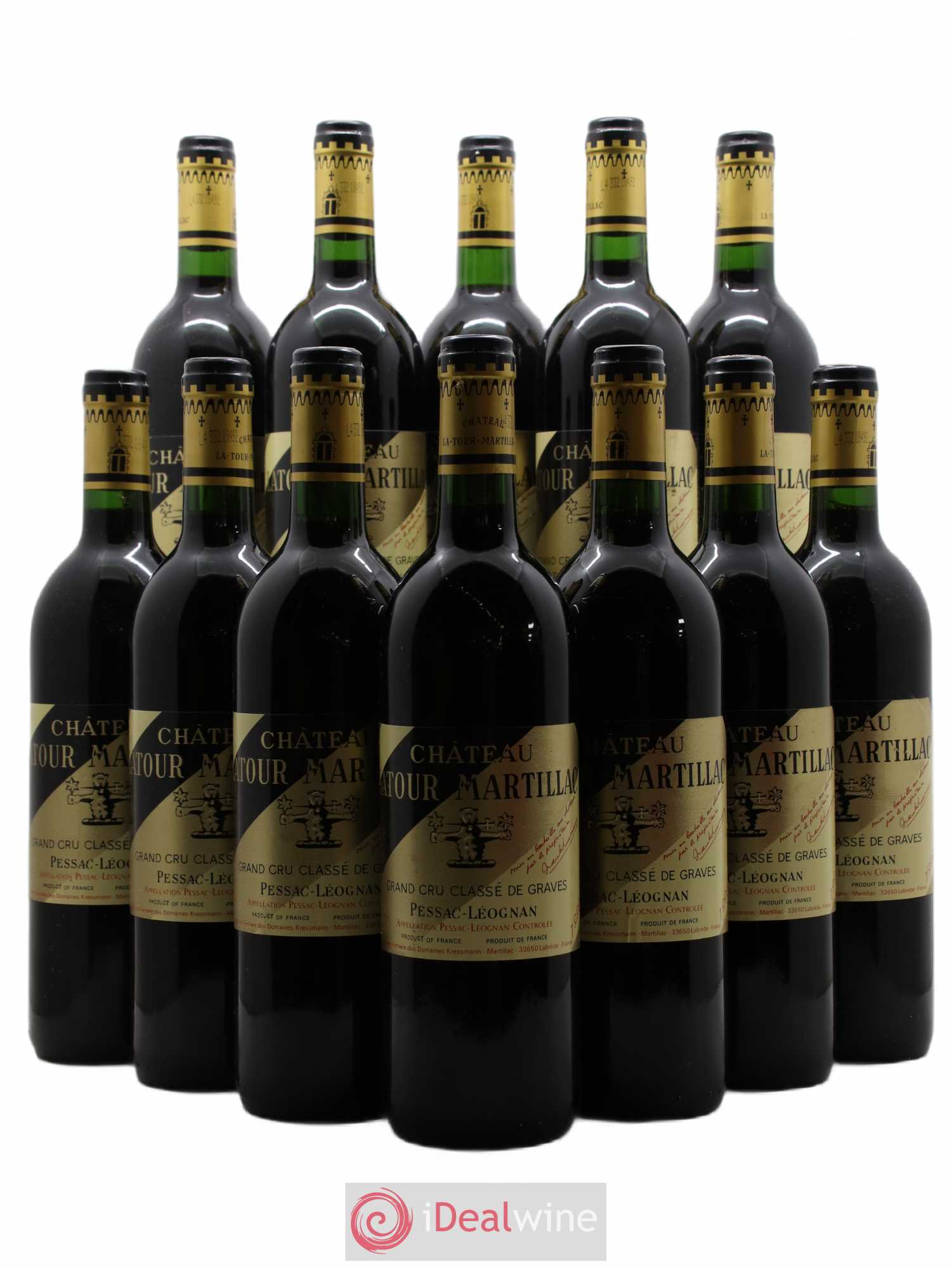 Château Latour-Martillac Cru Classé de Graves 1992 - Lot de 12 bouteilles - 0