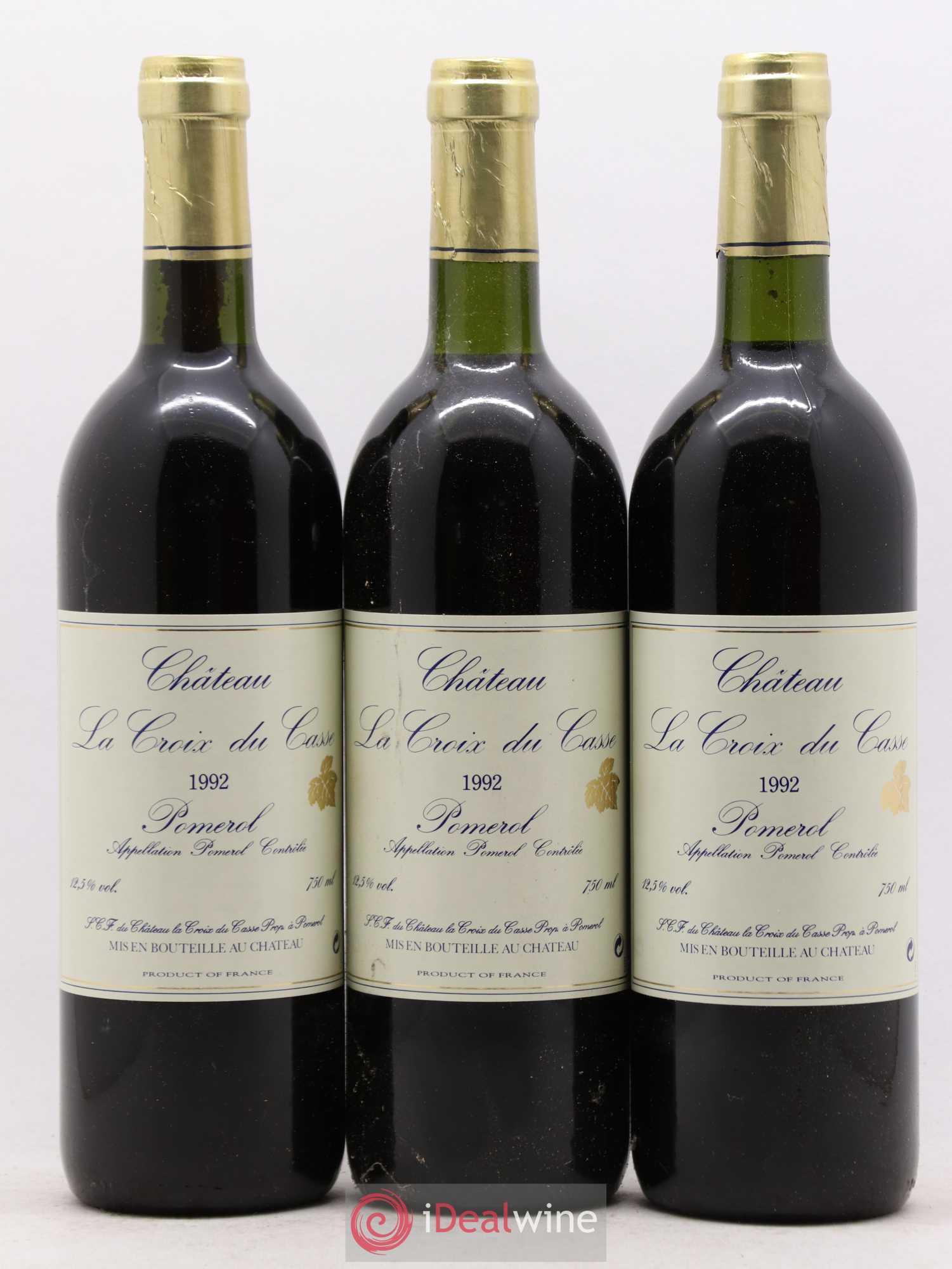 Château la Croix du Casse 1992 - Lot de 12 bouteilles - 1