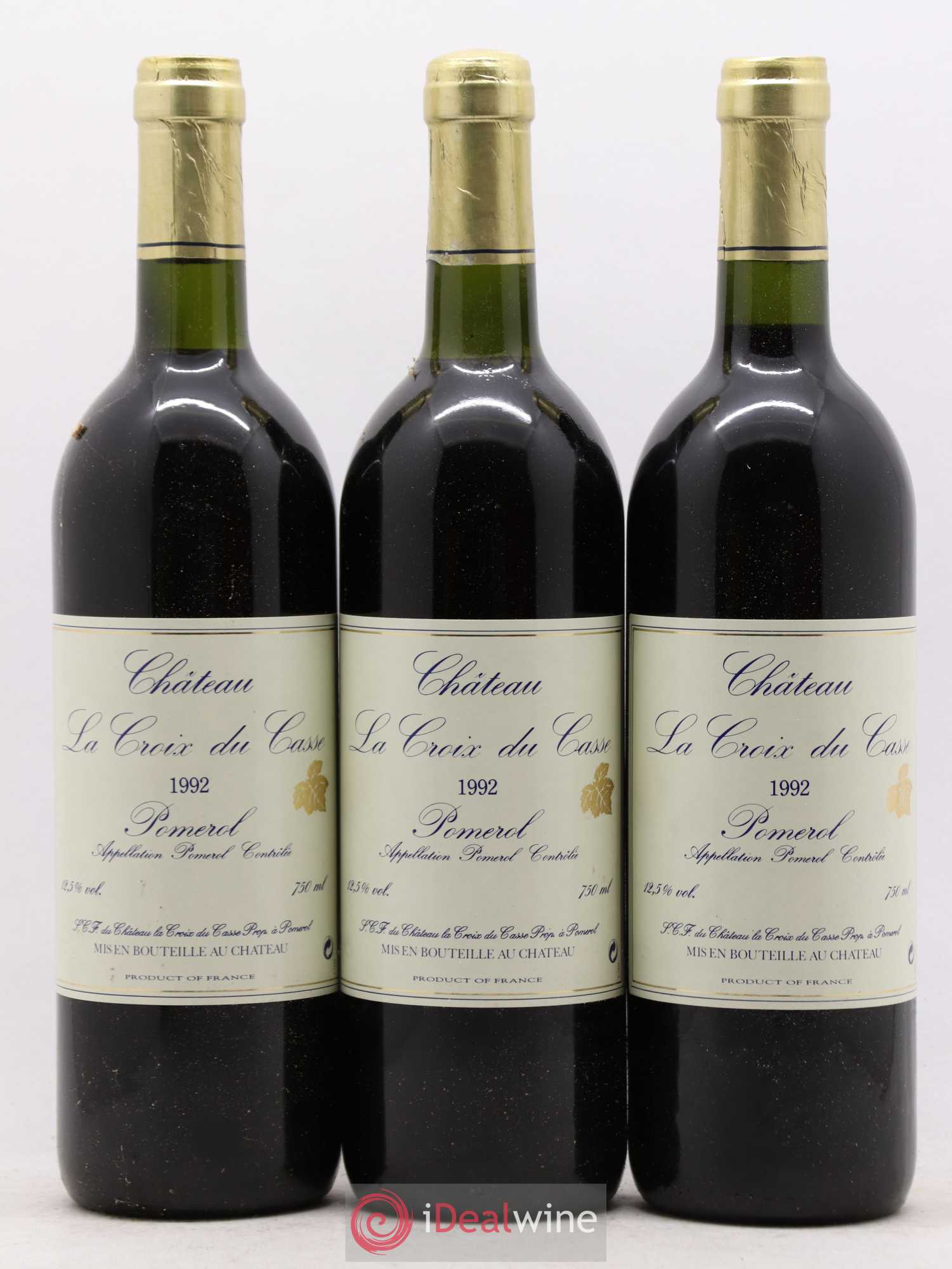 Château la Croix du Casse 1992 - Lot de 12 bouteilles - 2