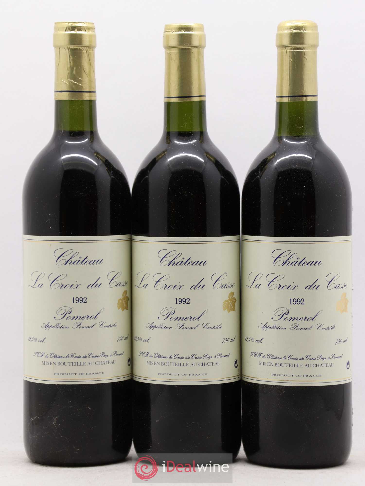 Château la Croix du Casse 1992 - Lot de 12 bouteilles - 3