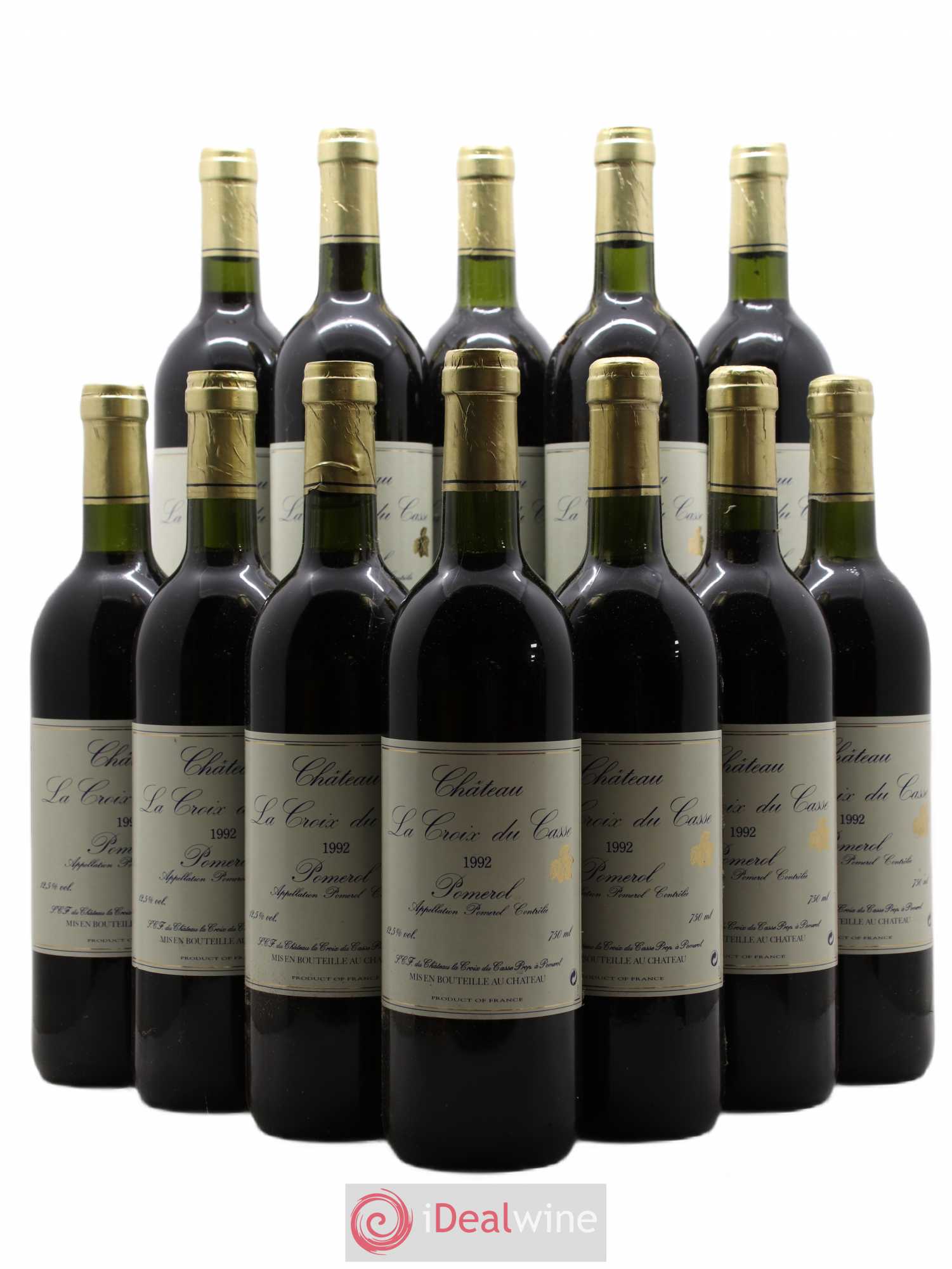 Château la Croix du Casse 1992 - Lot de 12 bouteilles - 0