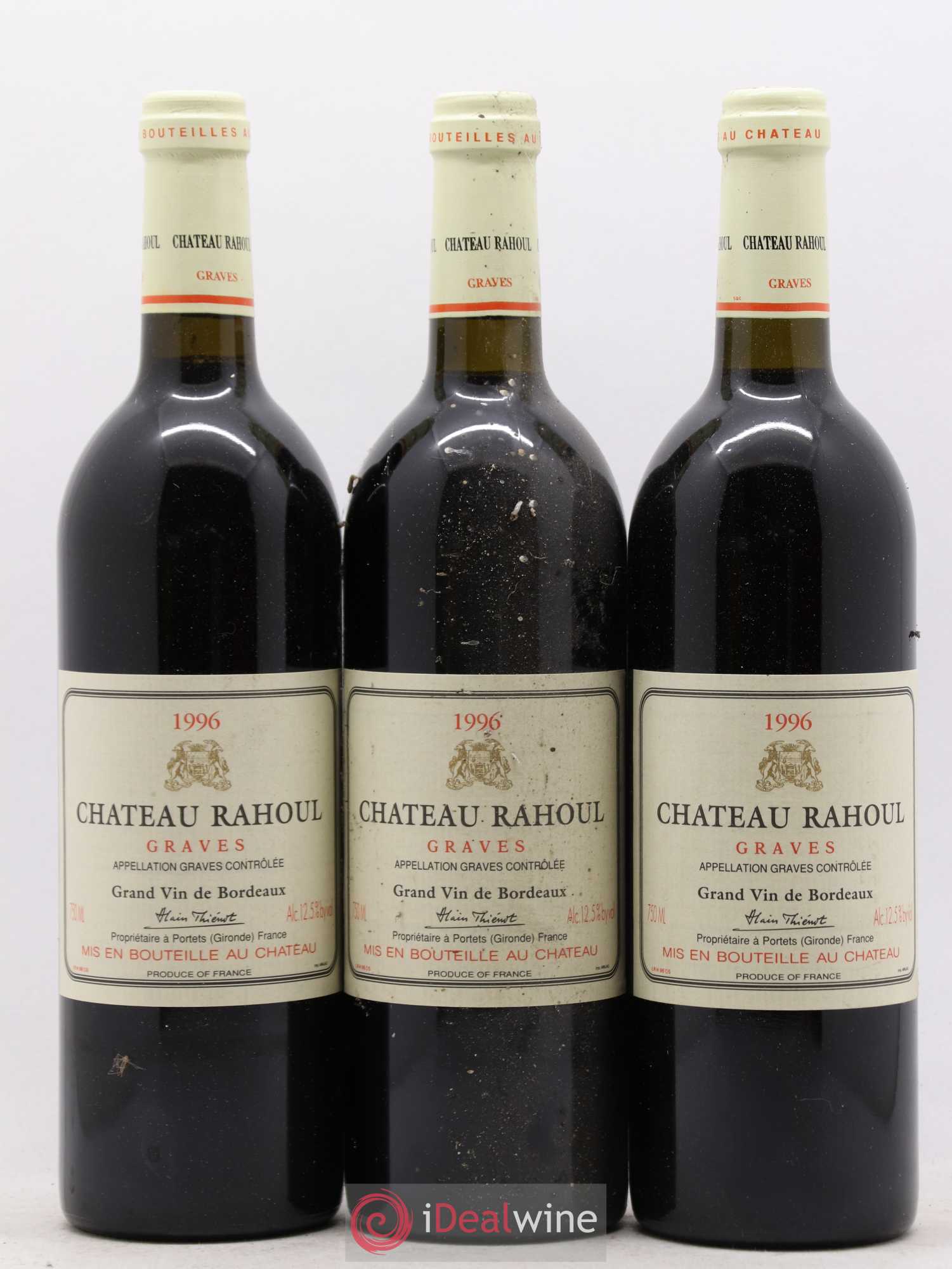 Château Rahoul (sans prix de réserve) 1996 - Lot de 6 bouteilles - 1