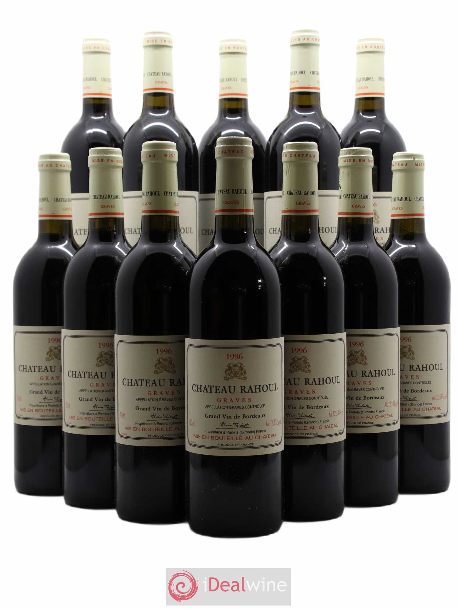 Château Rahoul 1996 - Lot de 12 bouteilles - 0