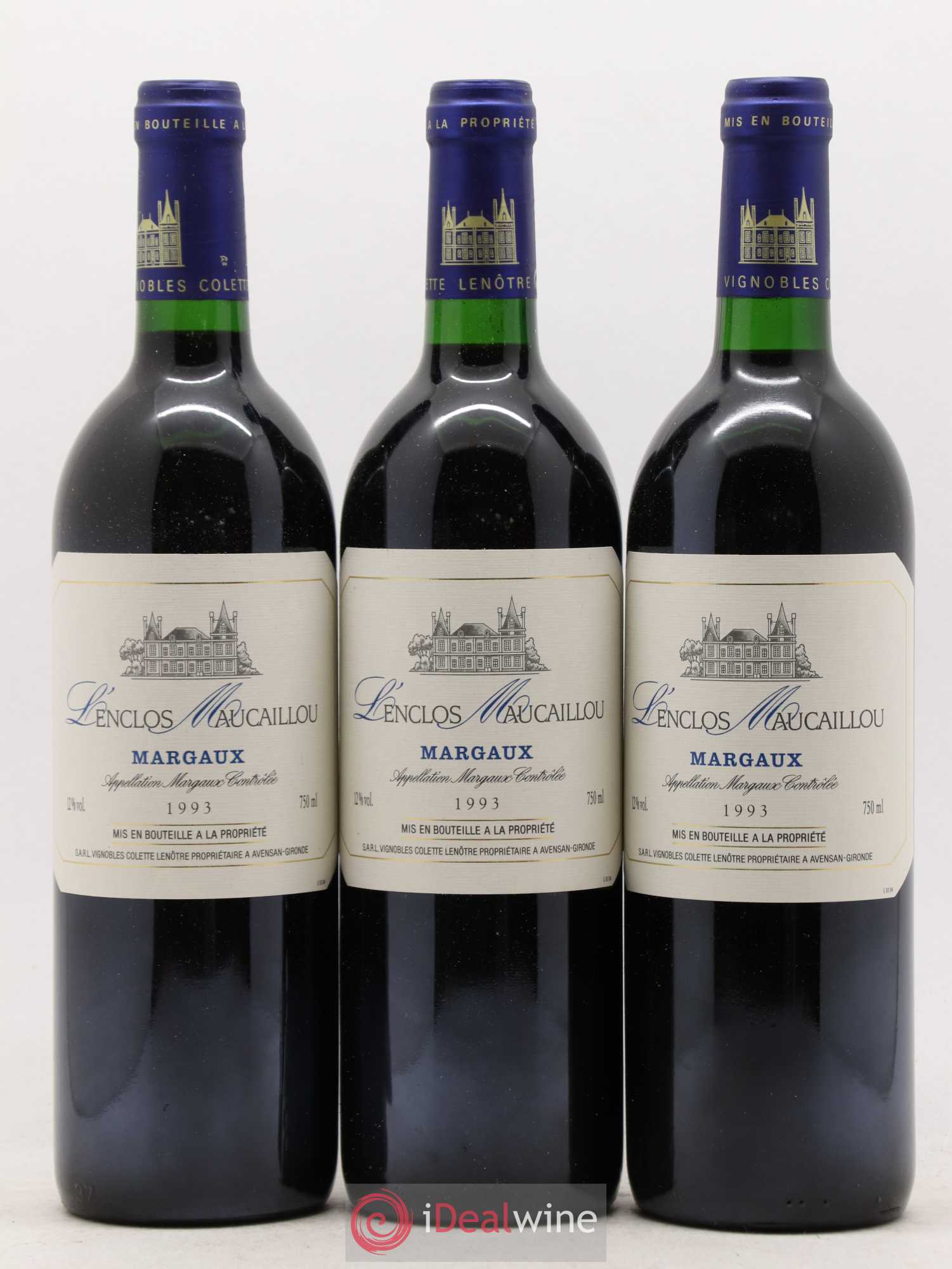 Bordeaux Margaux L'Enclos de Maucaillou 1993 - Posten von 12 Flaschen - 1