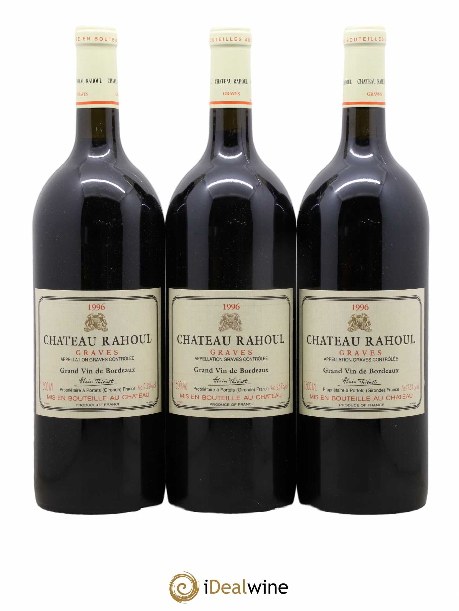 Château Rahoul 1996 - Lot de 3 magnums - 0