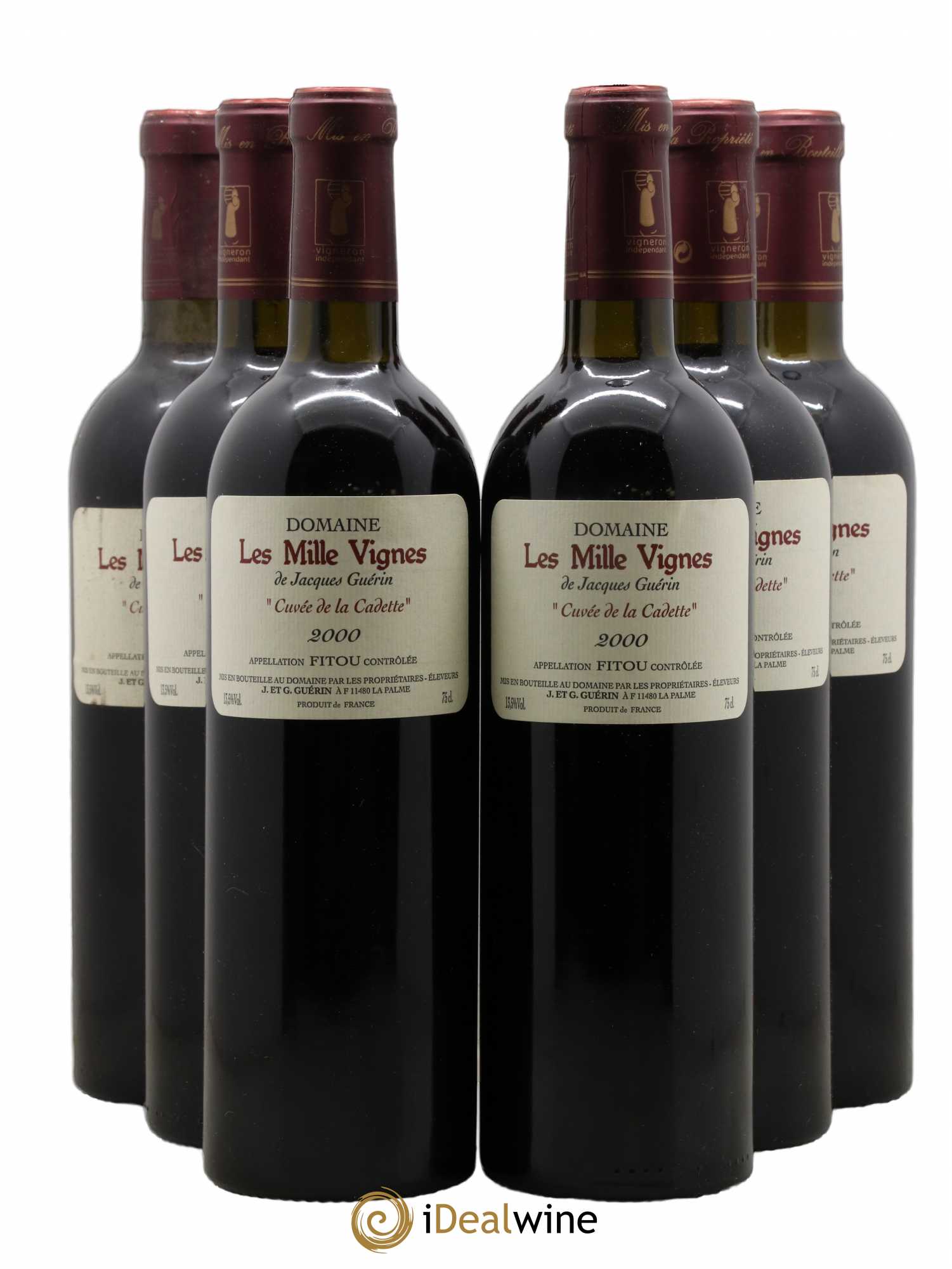 Fitou Cuvée de la Cadette Domaine des Mille Vignes 2000 - Posten von 6 Flaschen - 0