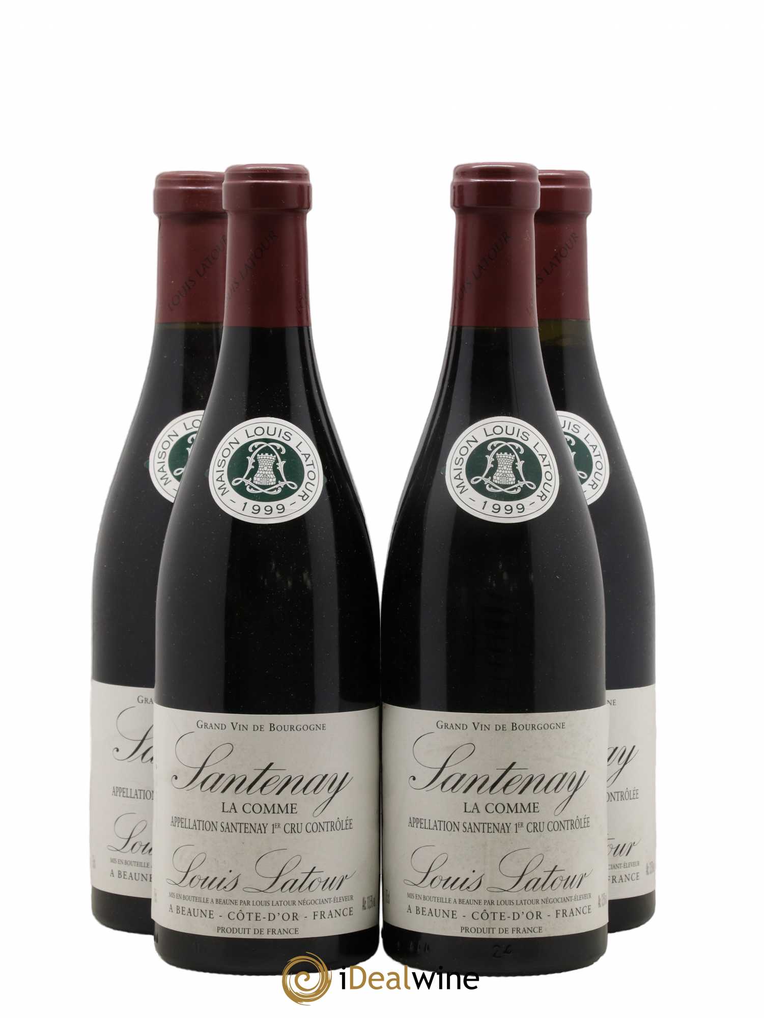 Santenay 1er Cru La Comme Latour 1999 - Lot de 4 bouteilles - 0