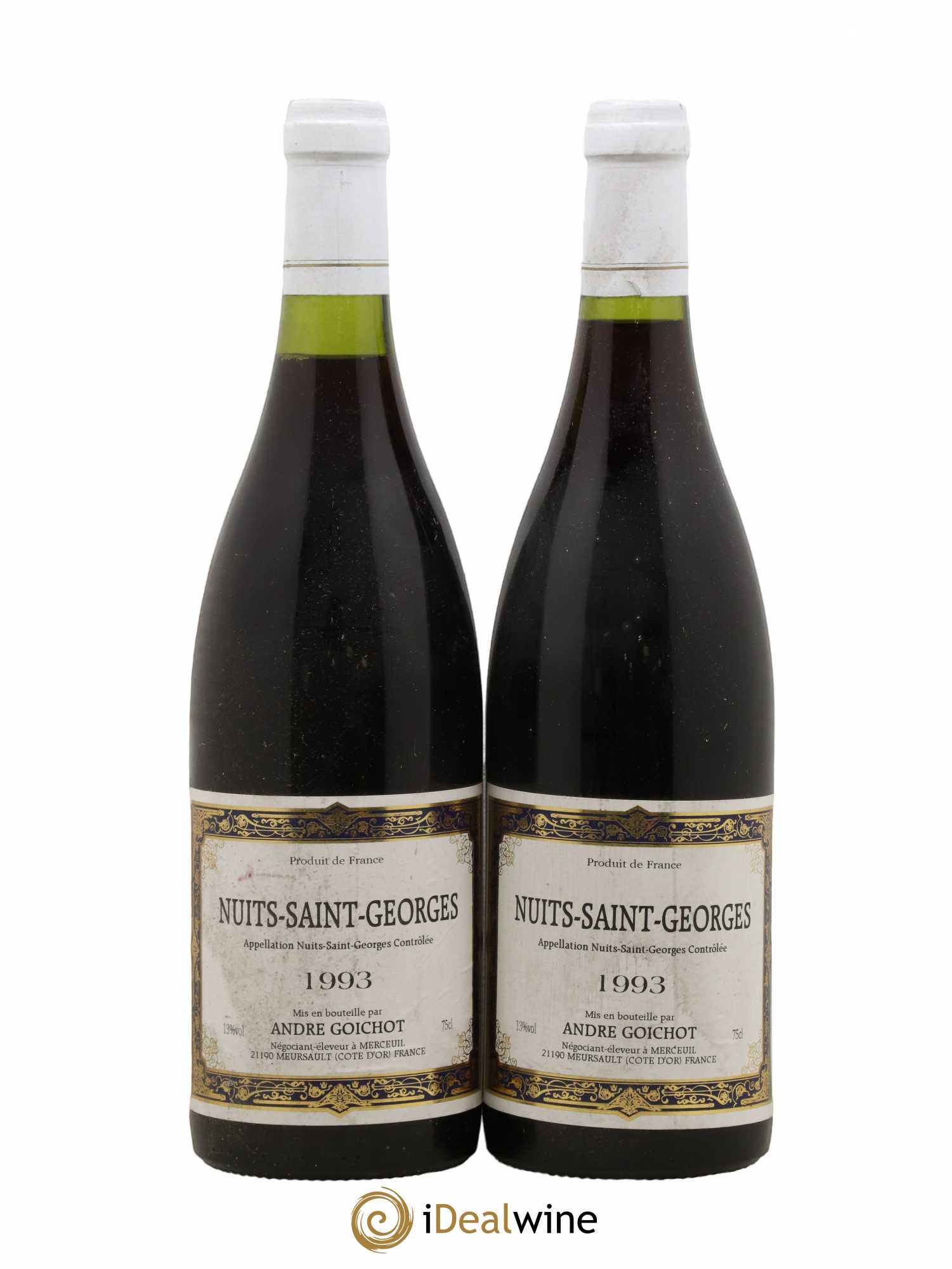 Nuits-Saint-Georges A. Goichot 1993 - Lot de 2 bouteilles - 0