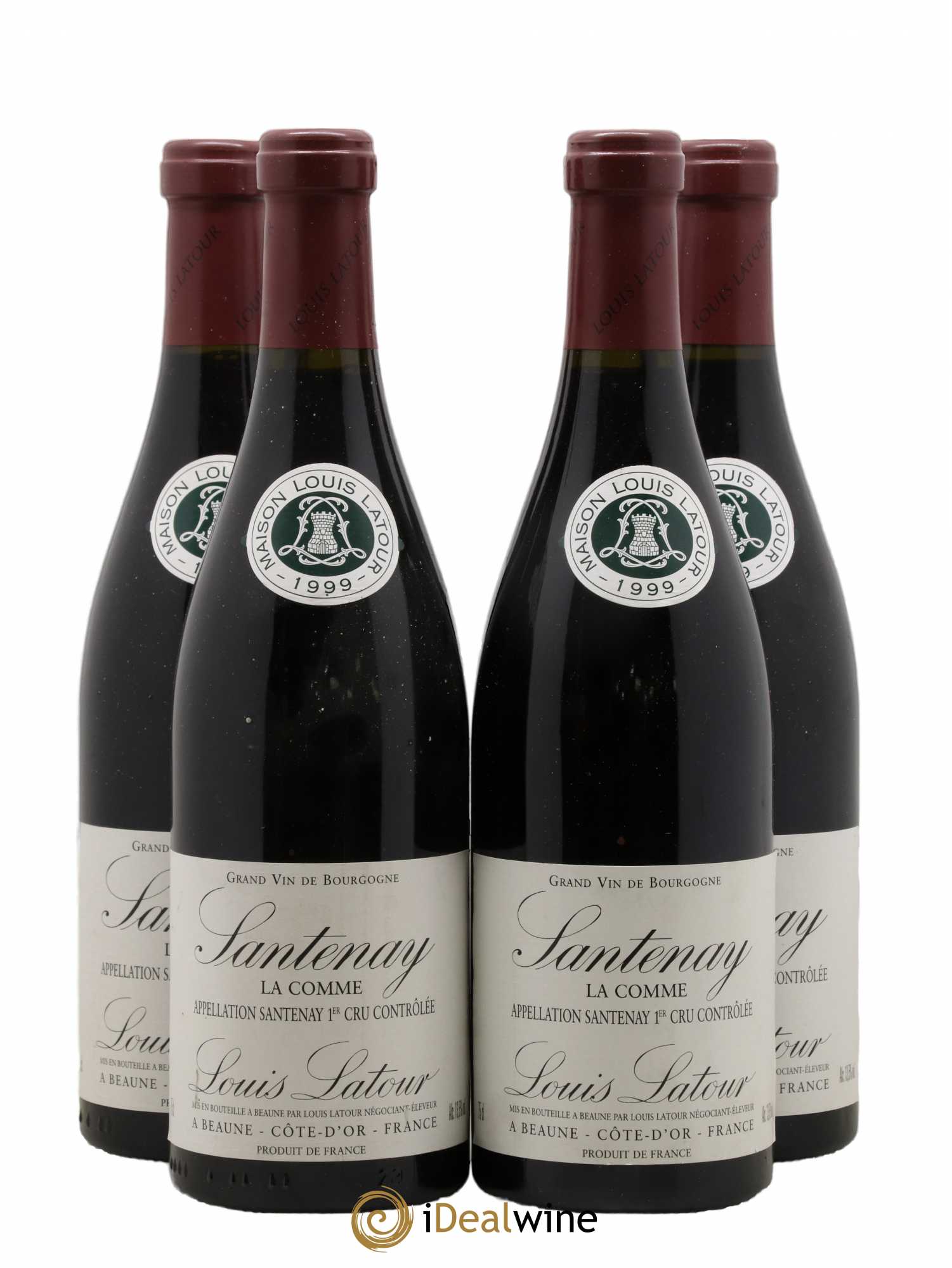 Santenay 1er Cru La Comme Latour 1999 - Lot de 4 bouteilles - 0
