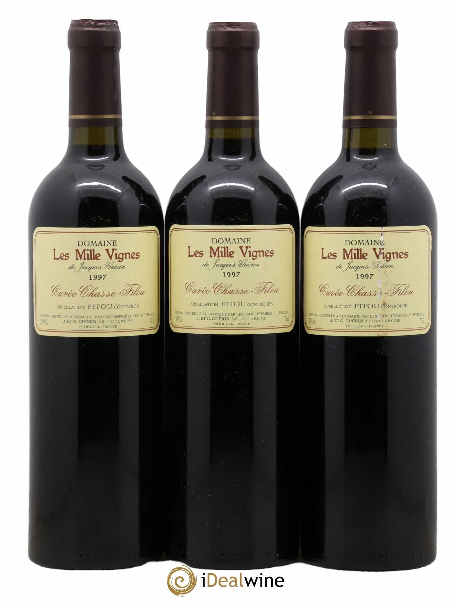 Fitou Chasse Filou Domaine des Mille Vignes 1997 - Posten von 3 Flaschen - 0